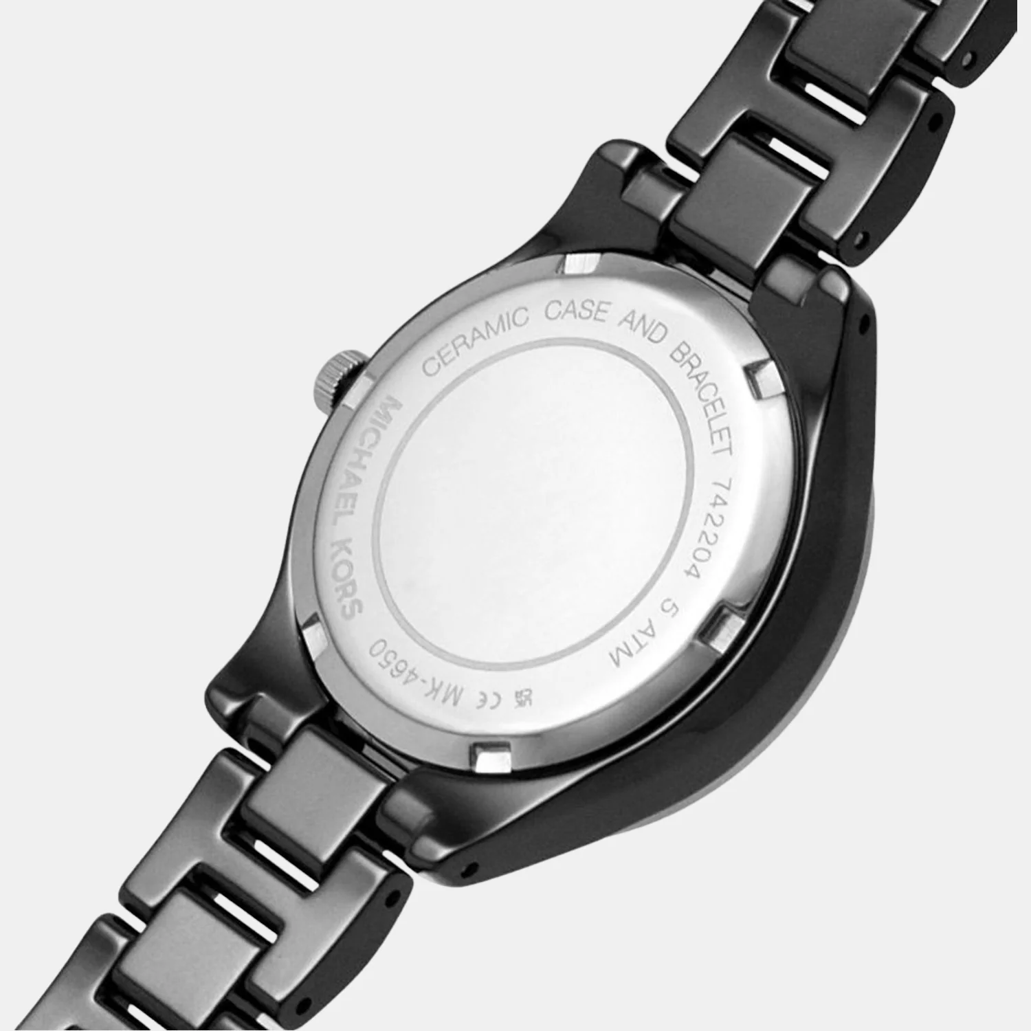 Liliane Women Quartz Black Dial Analog Ceramic Watch MK4650 - Image 6