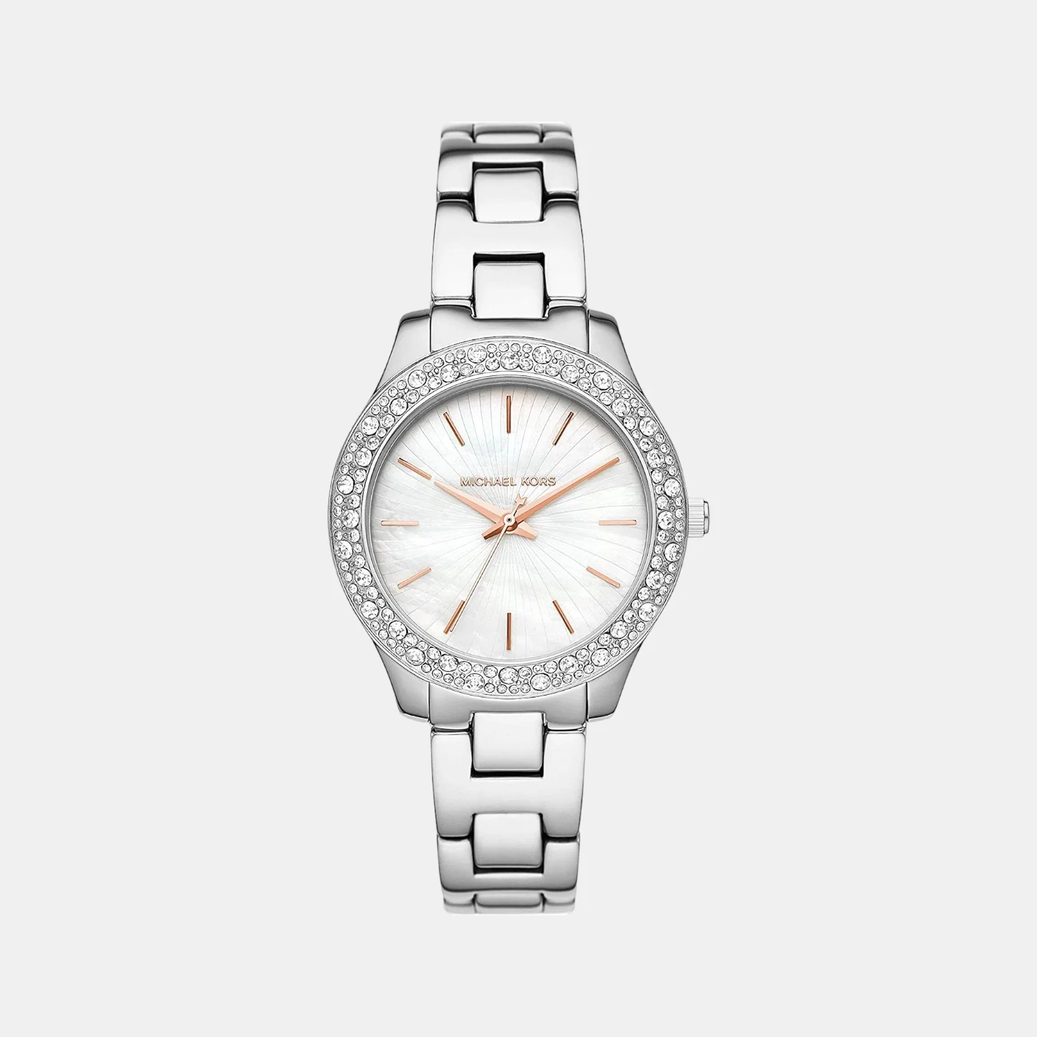 Liliane Women Quartz White Dial Analog Stainless Steel Watch MK4556