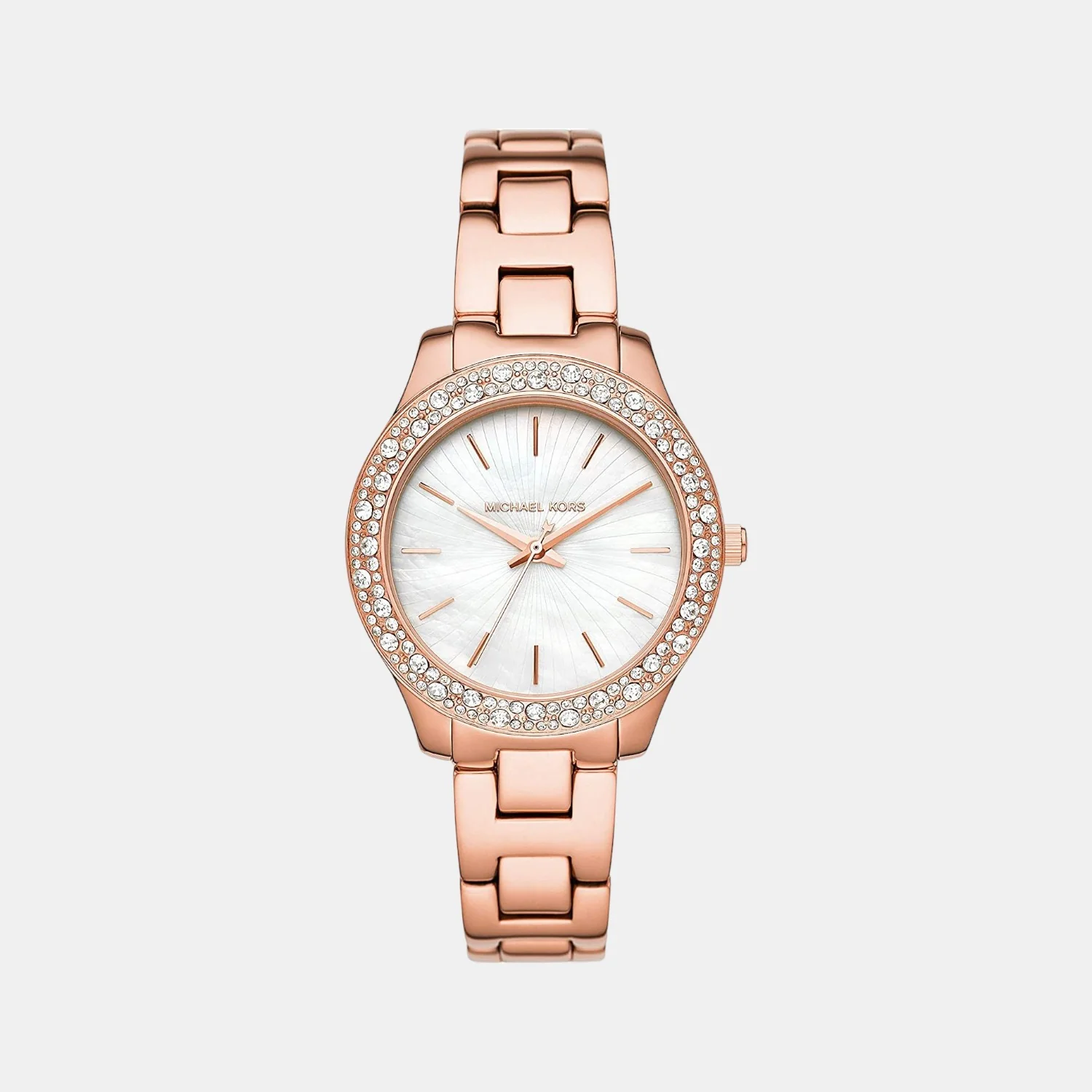 Liliane Women Quartz White Dial Analog Stainless Steel Watch MK4557