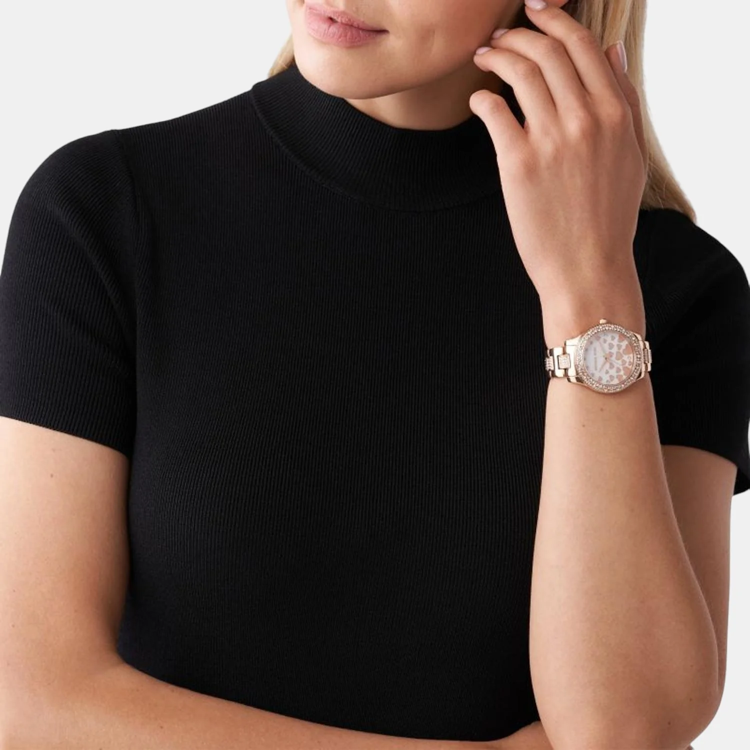 Liliane Women Quartz White Dial Analog Stainless Steel Watch MK4597 - Image 5