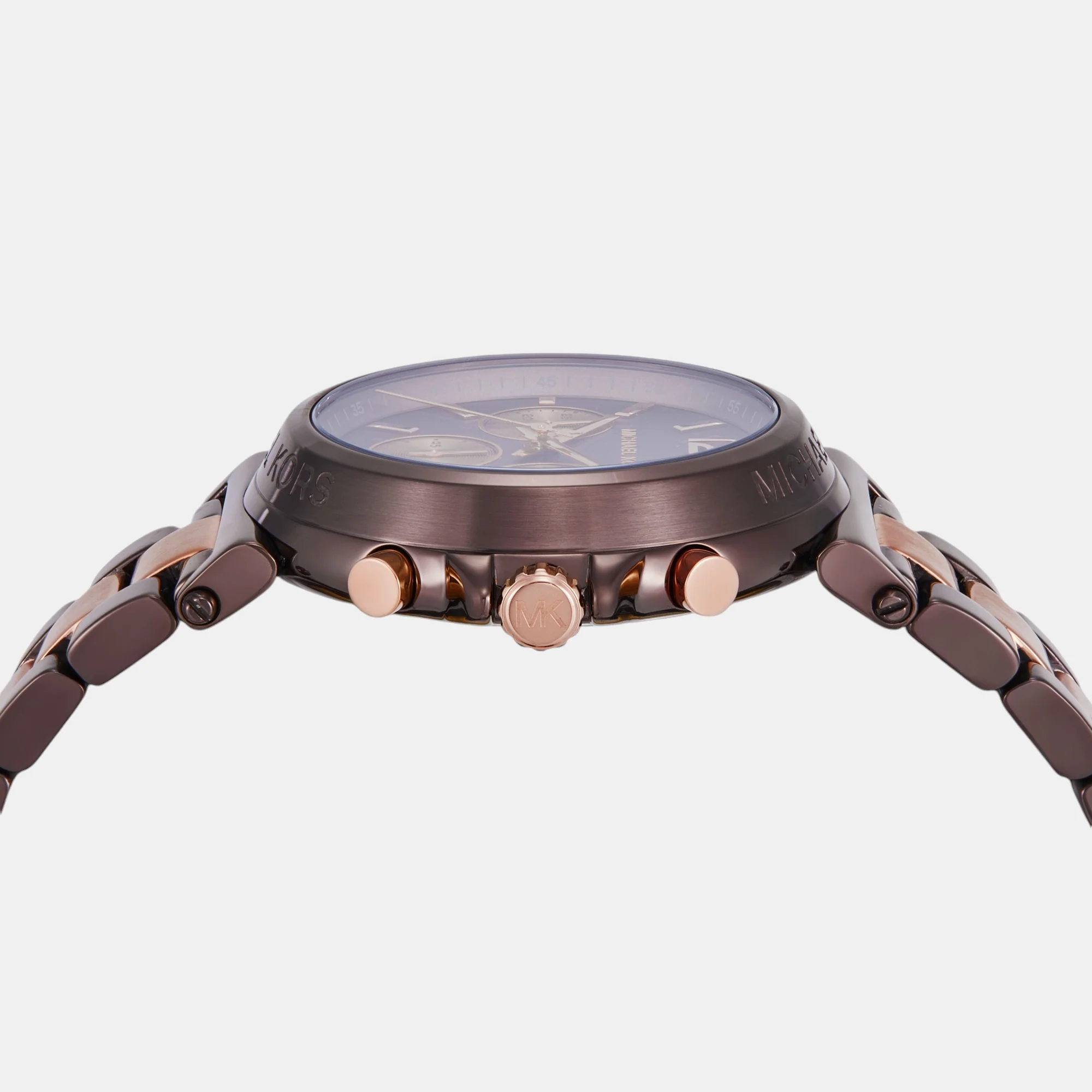 Maren Women Quartz Brown Dial Chronograph Stainless Steel Watch MK7496 - Image 4