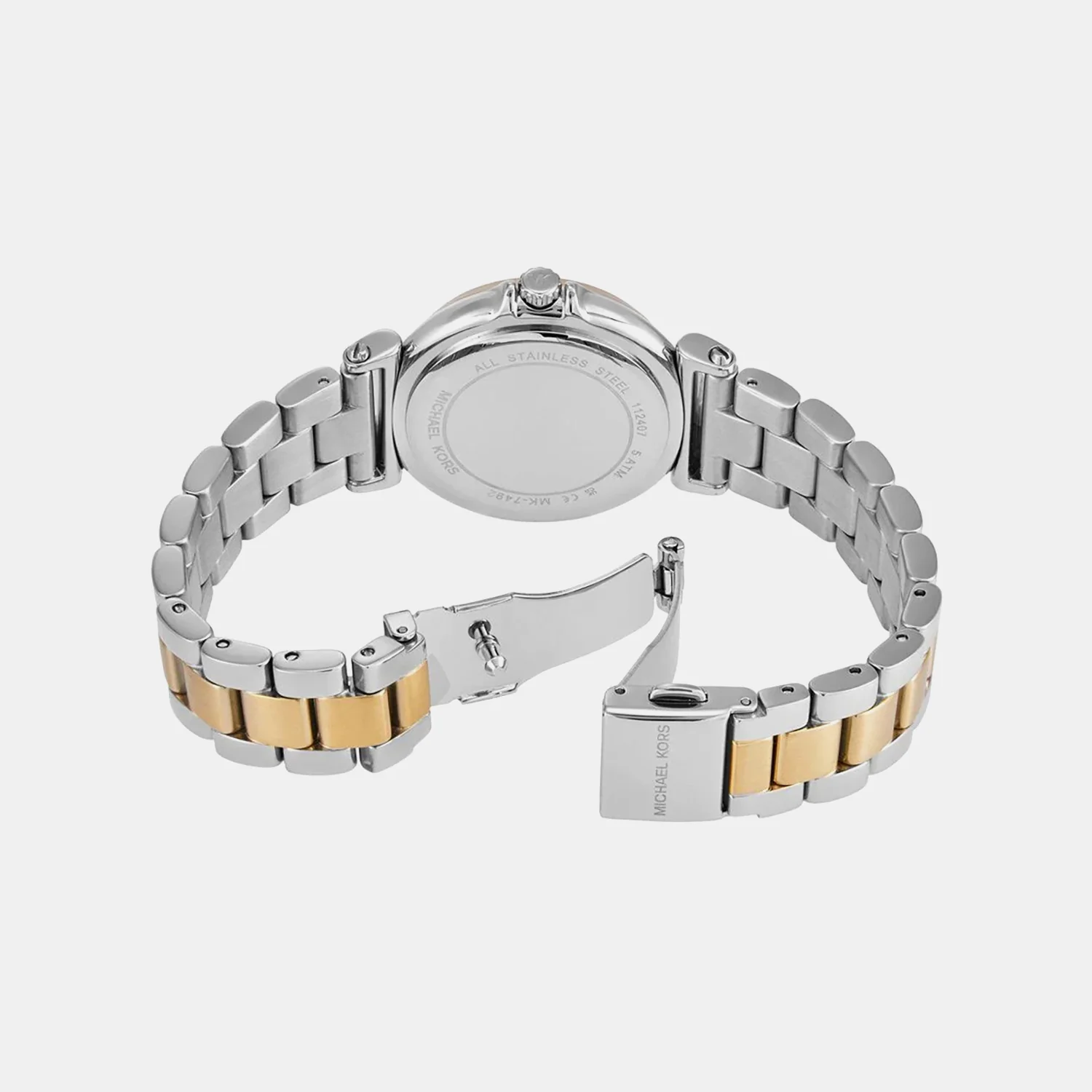 Maren Women Quartz White Dial Analog Stainless Steel Watch MK7492 - Image 5