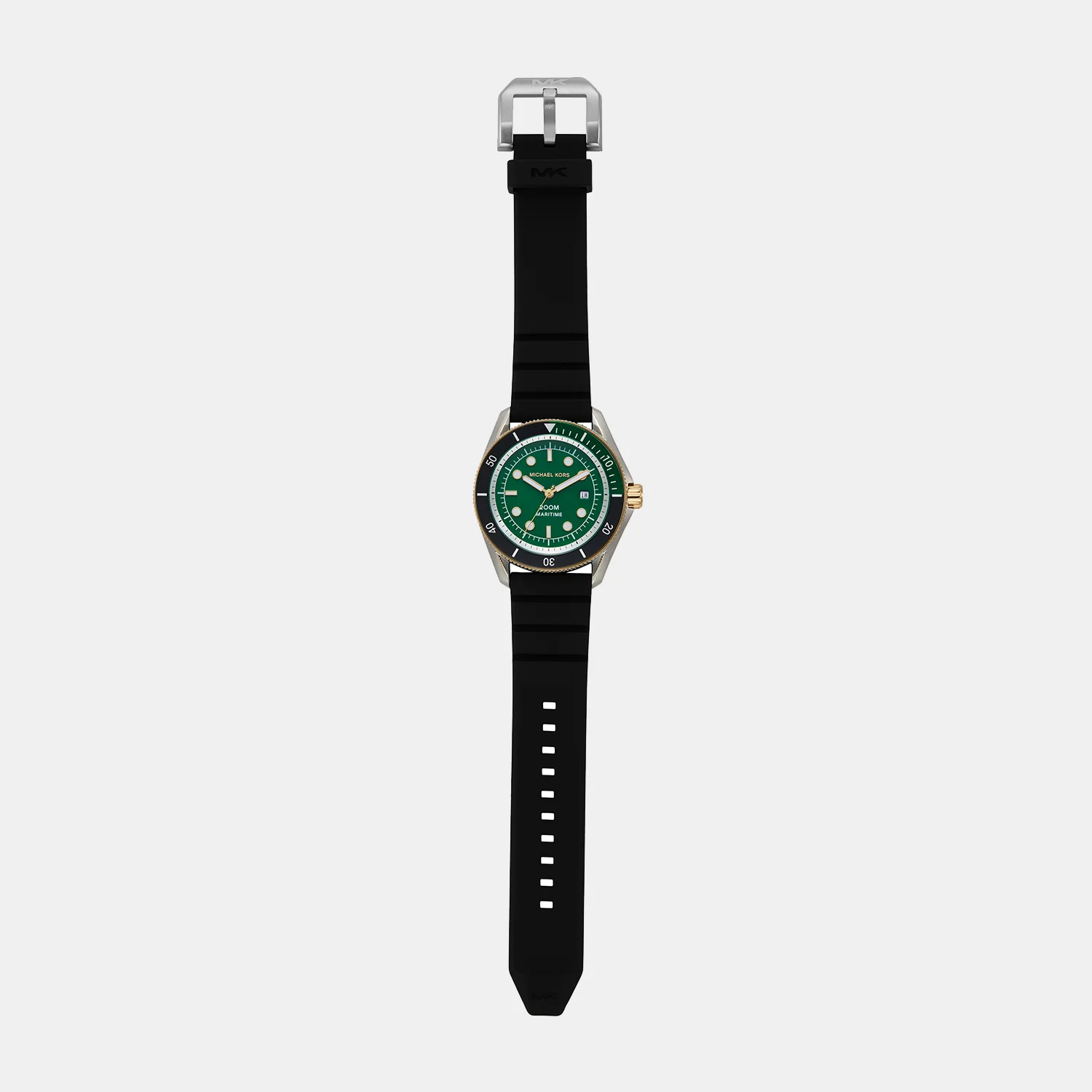 Maritime Men Quartz Green Dial Analog Silicone Watch MK9158 - Image 6