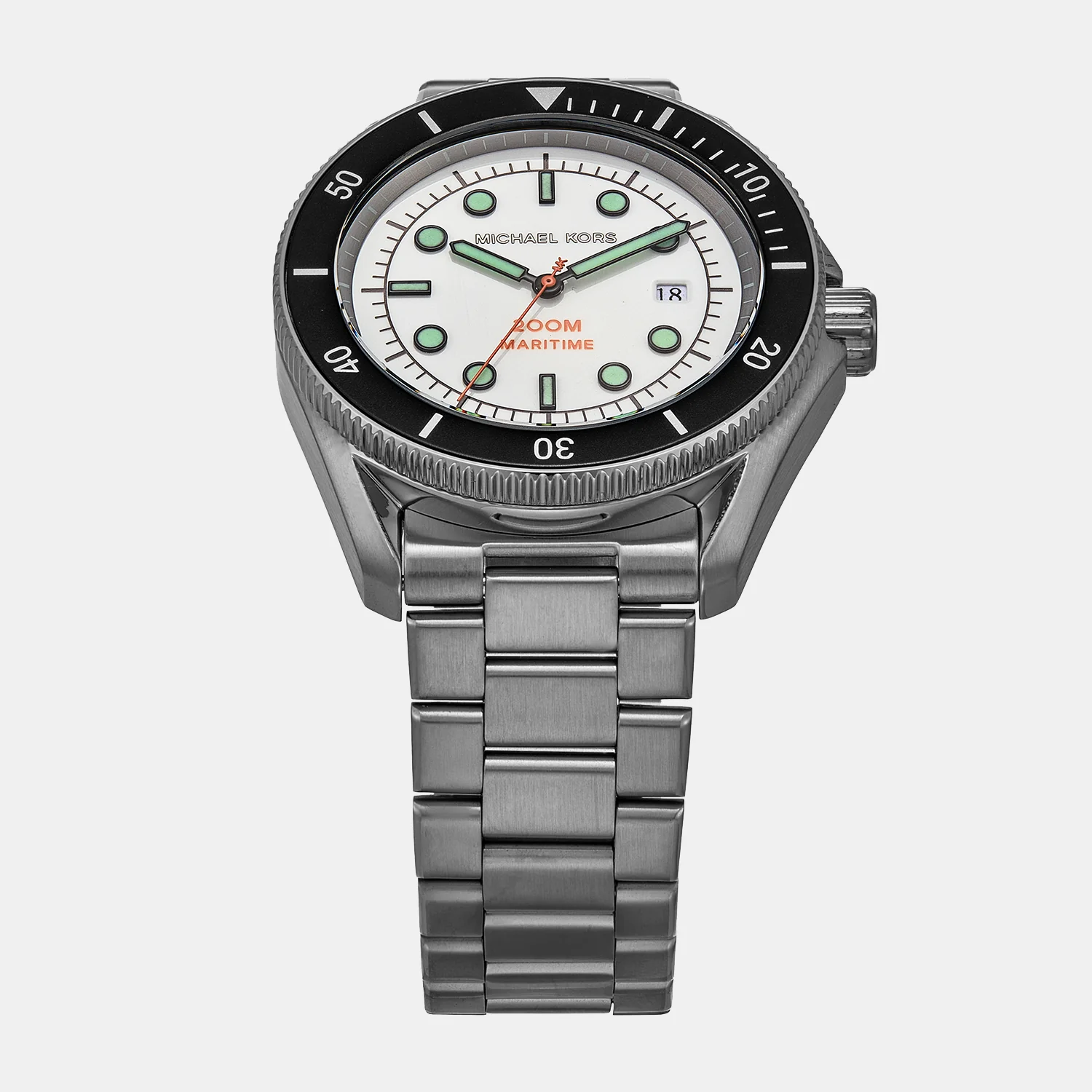 Maritime Men Quartz White Dial Analog Stainless Steel Watch MK9163 - Image 4