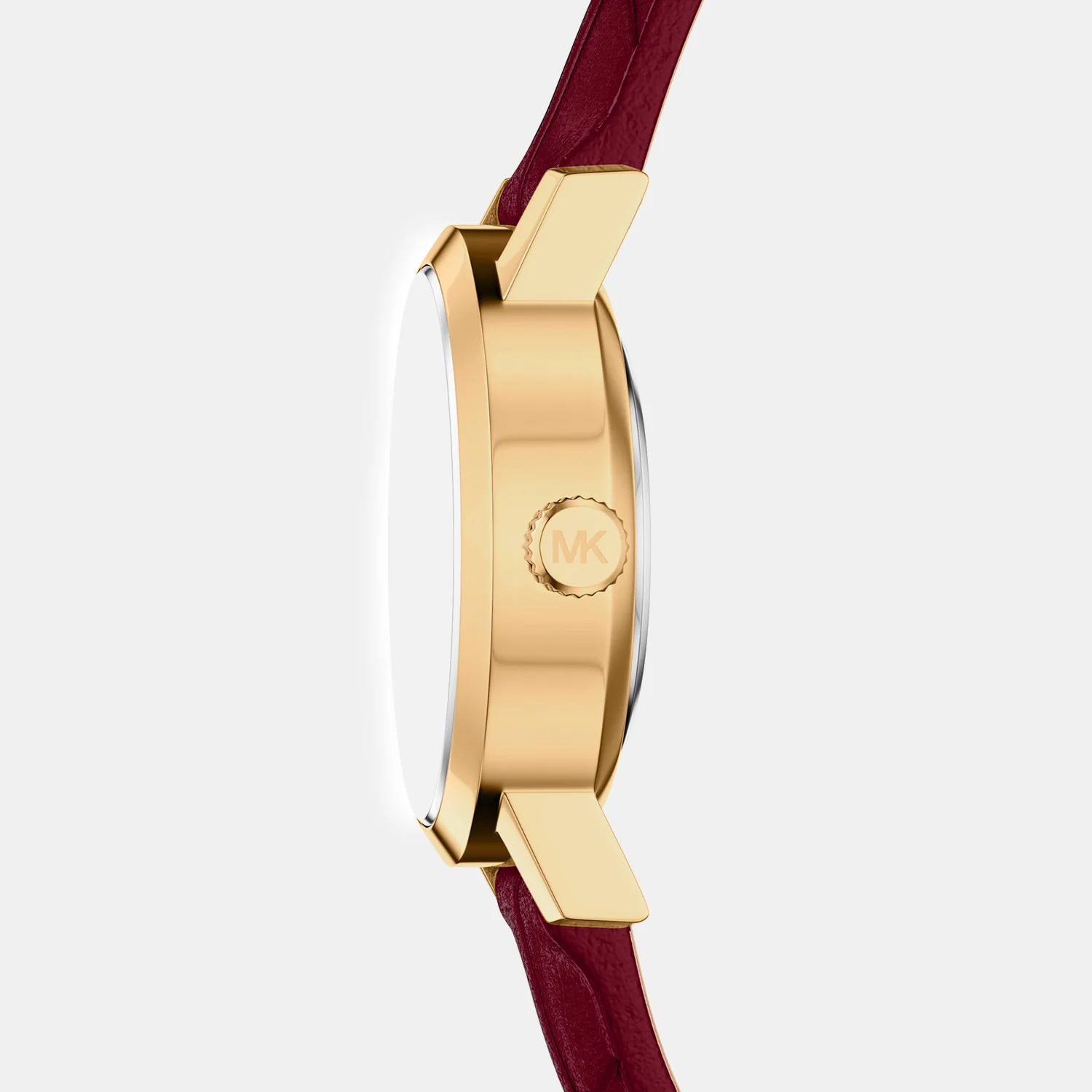 Maude Women Quartz Mother Of Pearl Dial Analog Leather Watch MK7570SET - Image 3