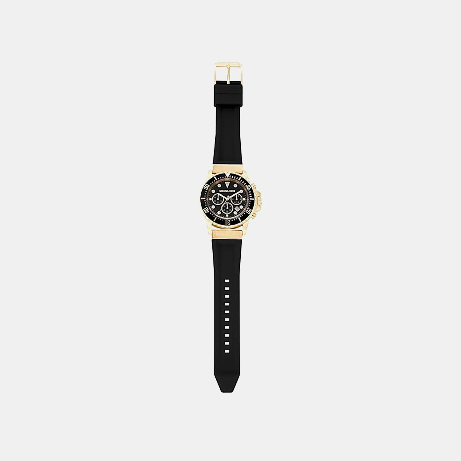 Men Quartz Black Dial Chronograph Silicone Watch MK01162 - Image 3