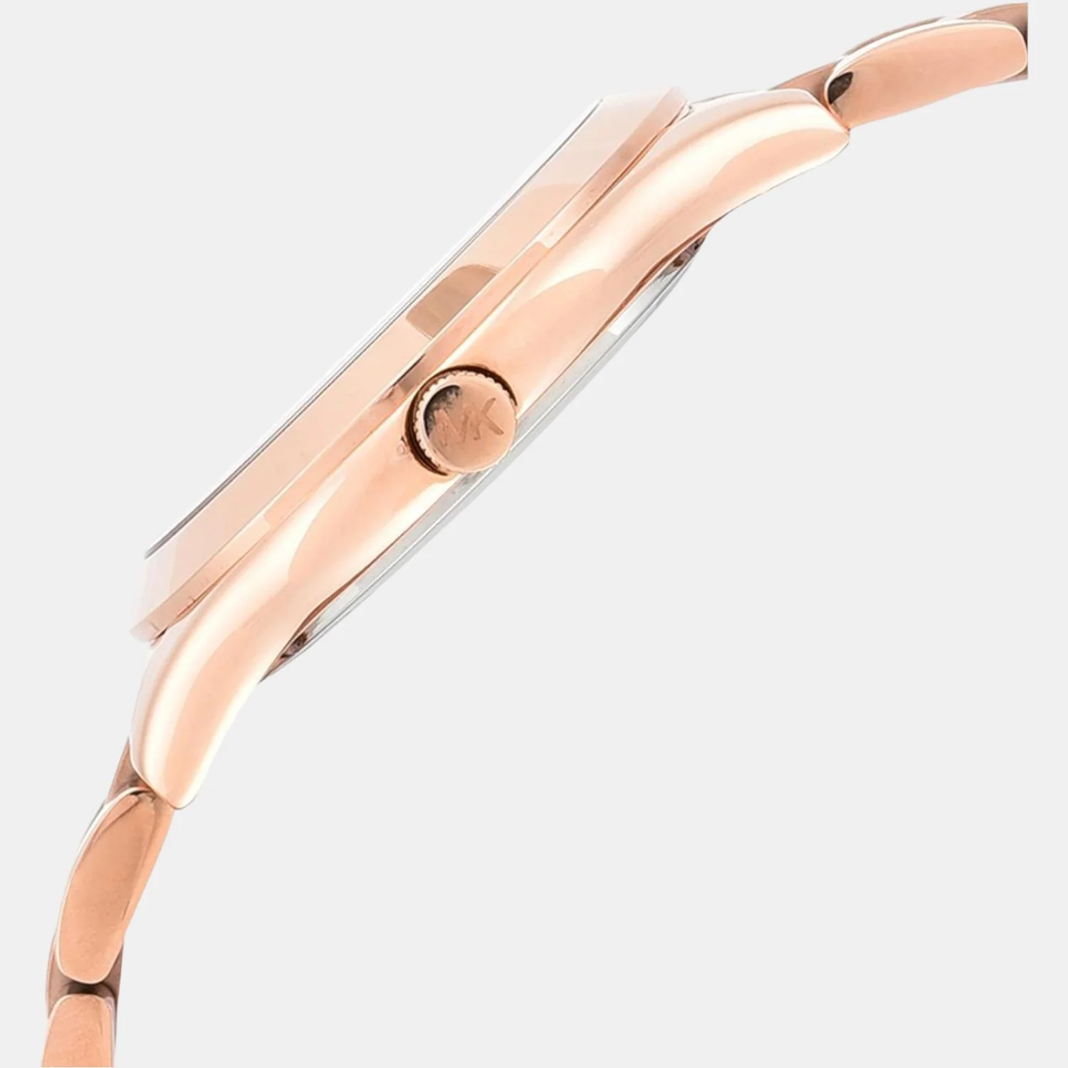 Mini Slim Runway Women Quartz Rose Gold Dial Analog Stainless Steel Watch MK3513 - Image 3