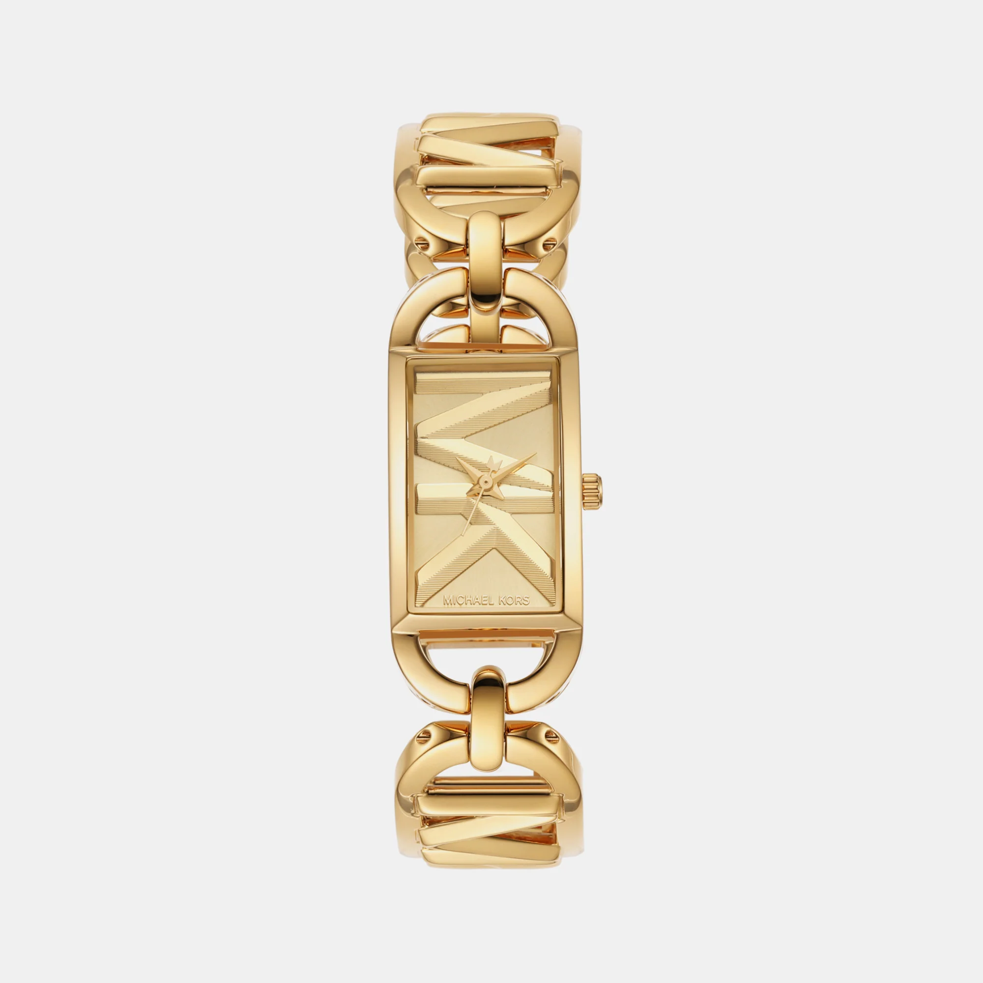 Mk Empire Women Quartz Gold Dial Analog Stainless Steel Watch MK7406