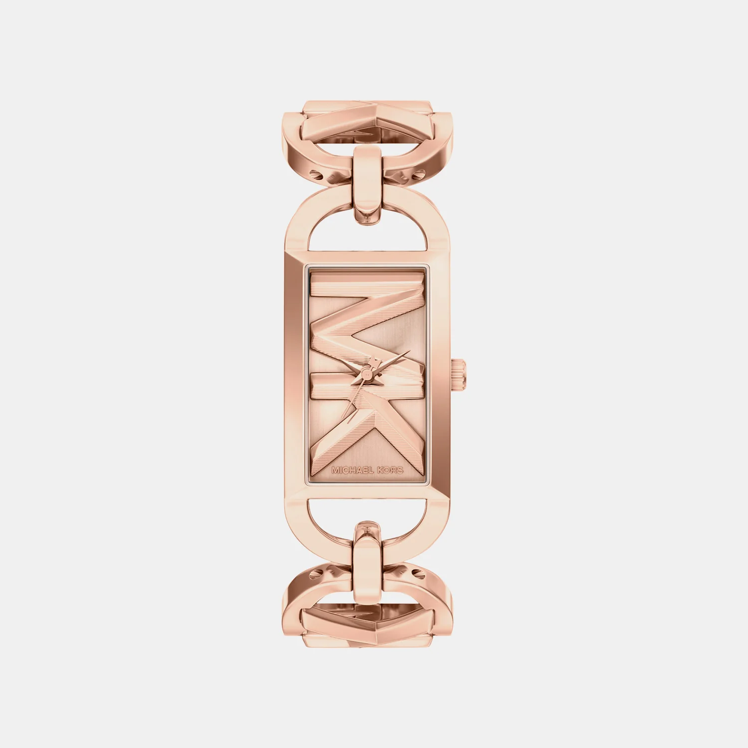 Mk Empire Women Quartz Rose Gold Dial Analog Stainless Steel Watch MK7602