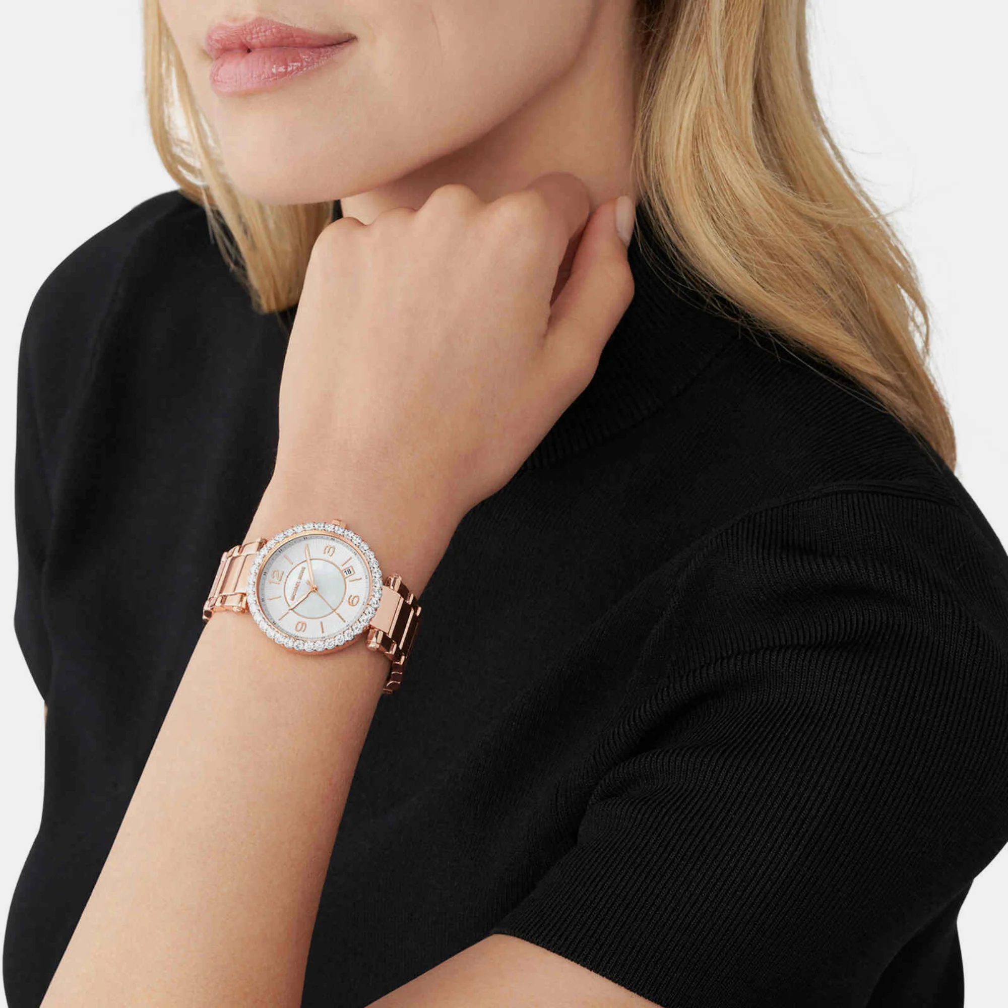 Parker Women Quartz White Dial Analog Stainless Steel Watch MK4695 - Image 3