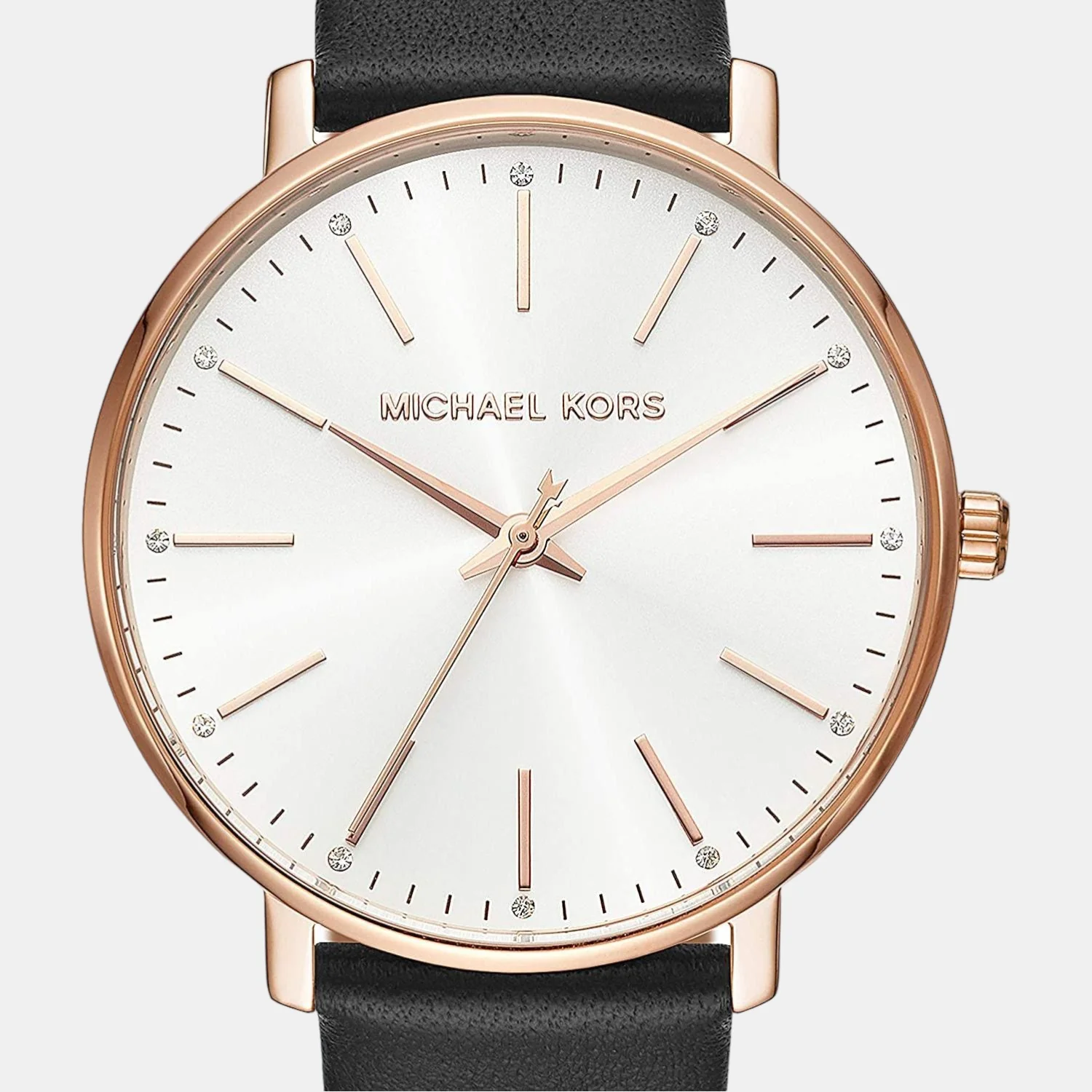 Pyper Women Quartz White Dial Analog Leather Watch MK2834 - Image 4
