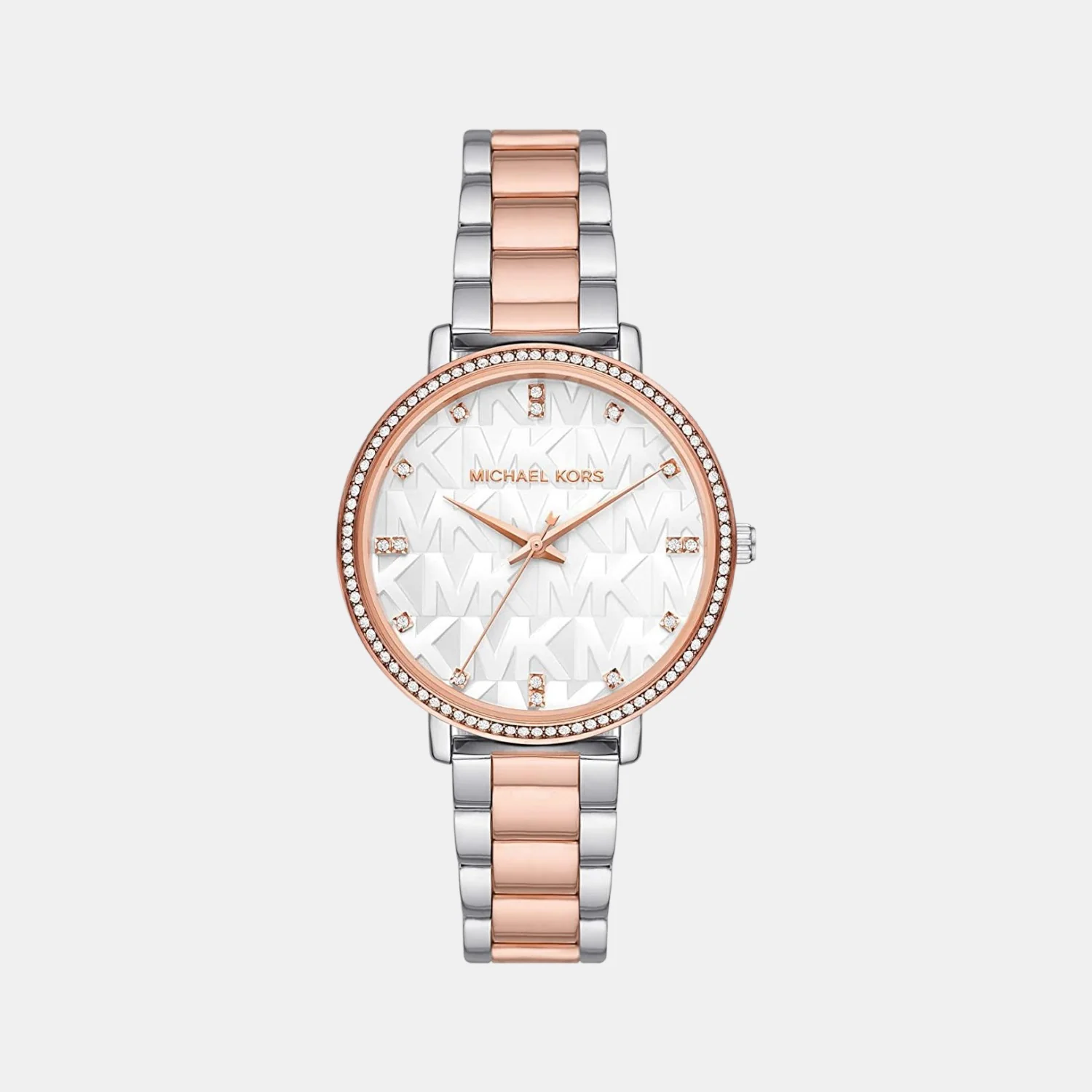 Pyper Women Quartz White Dial Analog Stainless Steel Watch MK4667