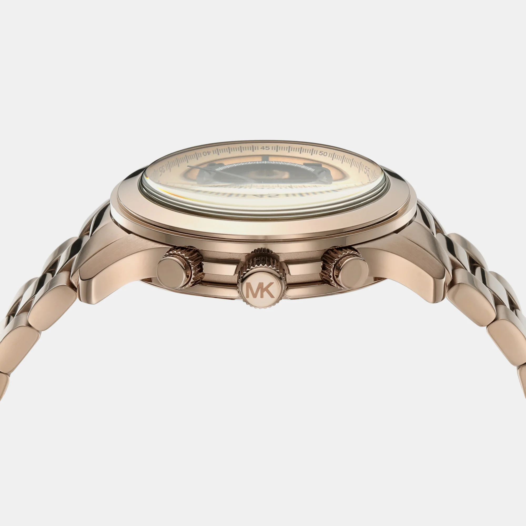 Runway Men Quartz Gold Dial Chronograph Stainless Steel Watch MK9106 - Image 4