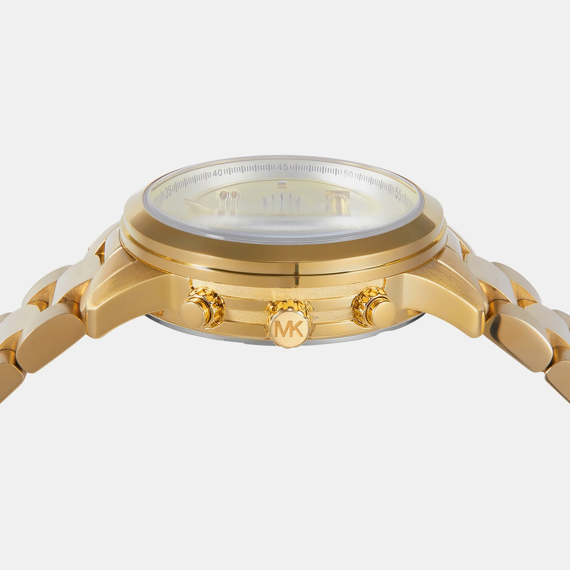 Runway Women Quartz Gold Dial Chronograph Stainless Steel Watch MK7452 - Image 5
