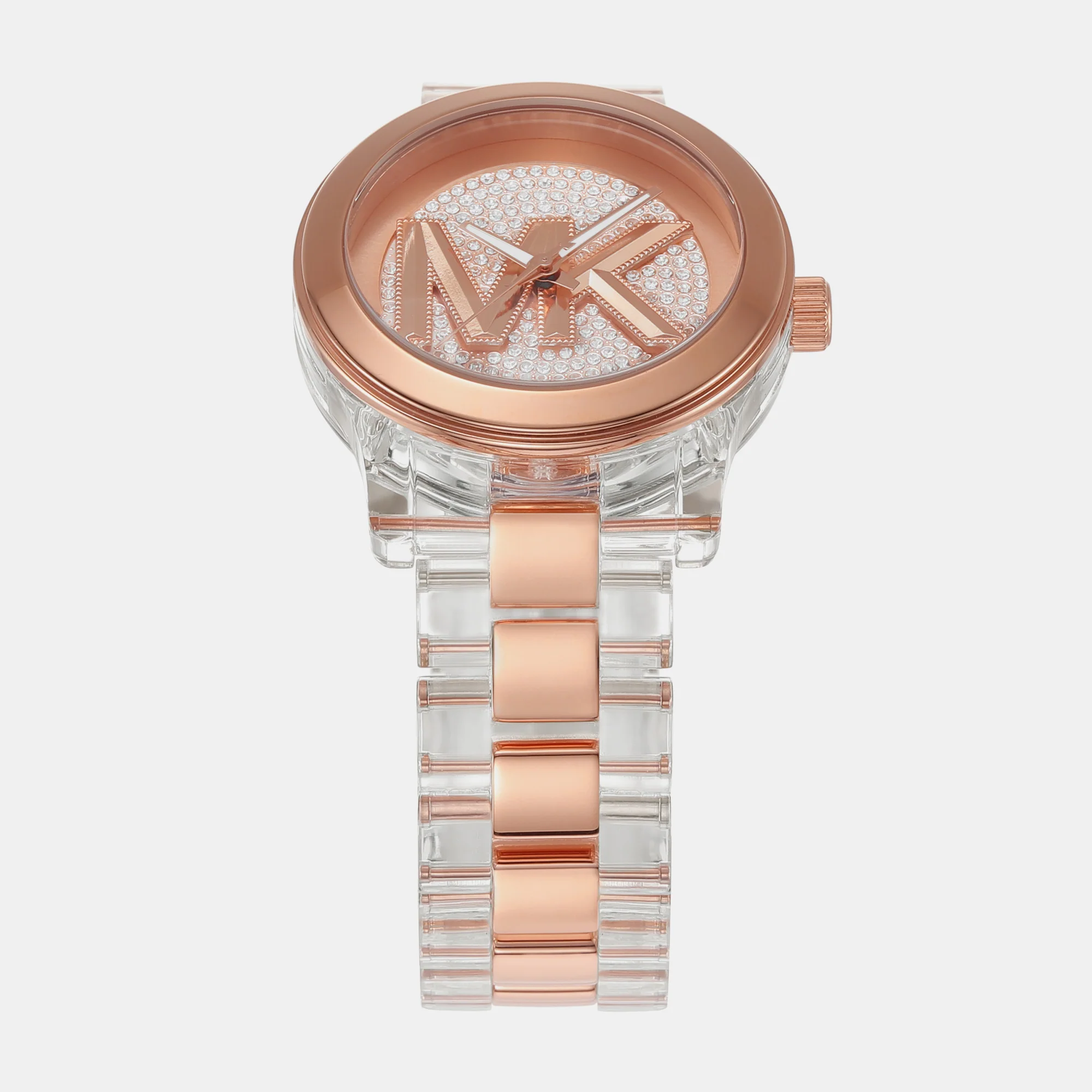 Runway Women Quartz Rose Gold Dial Analog Stainless Steel Watch MK7355 - Image 2