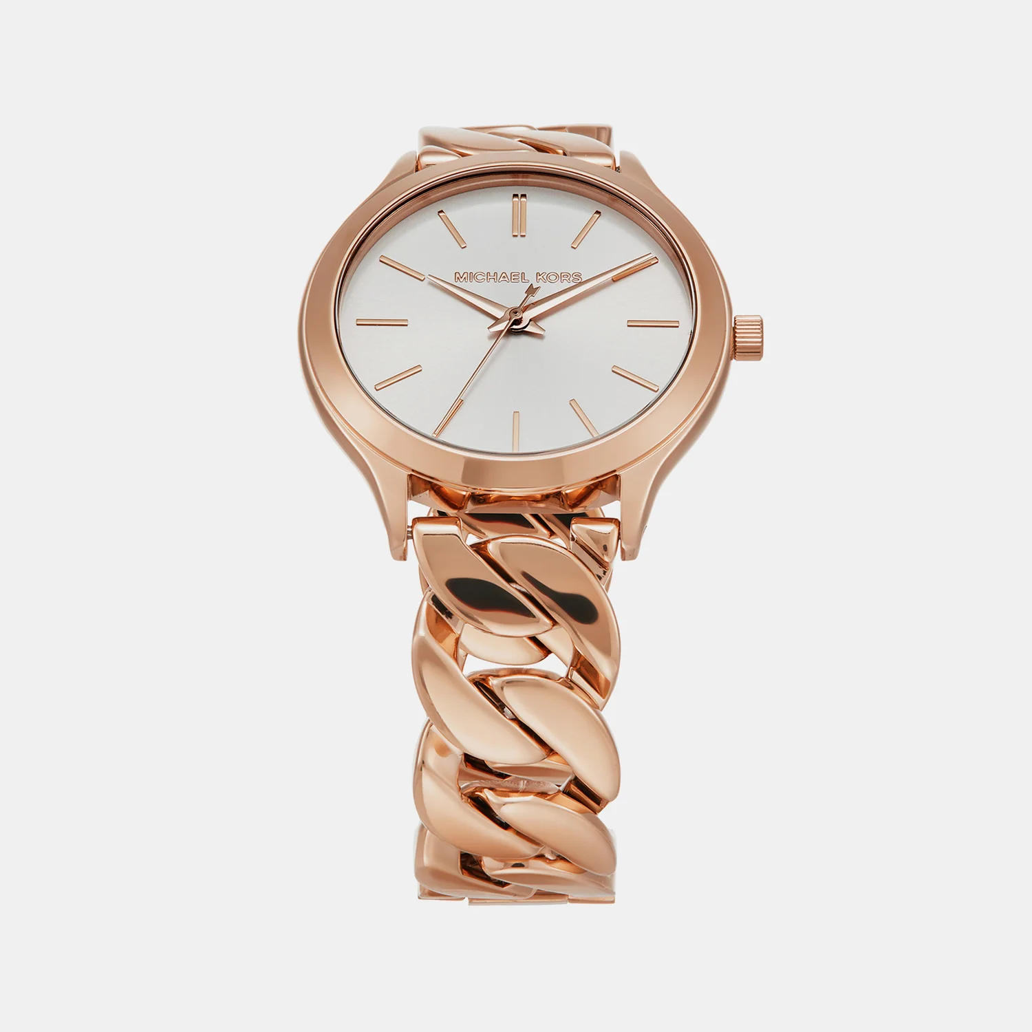 Runway Women Quartz White Dial Analog Stainless Steel Watch MK7473 - Image 2