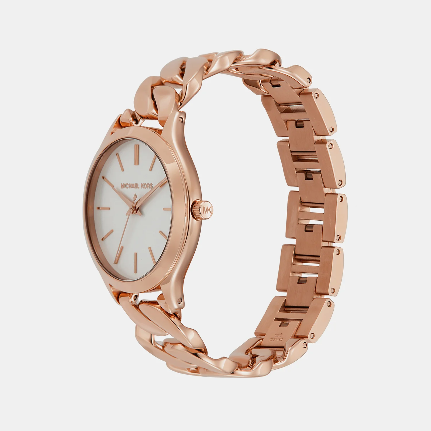 Runway Women Quartz White Dial Analog Stainless Steel Watch MK7473 - Image 3