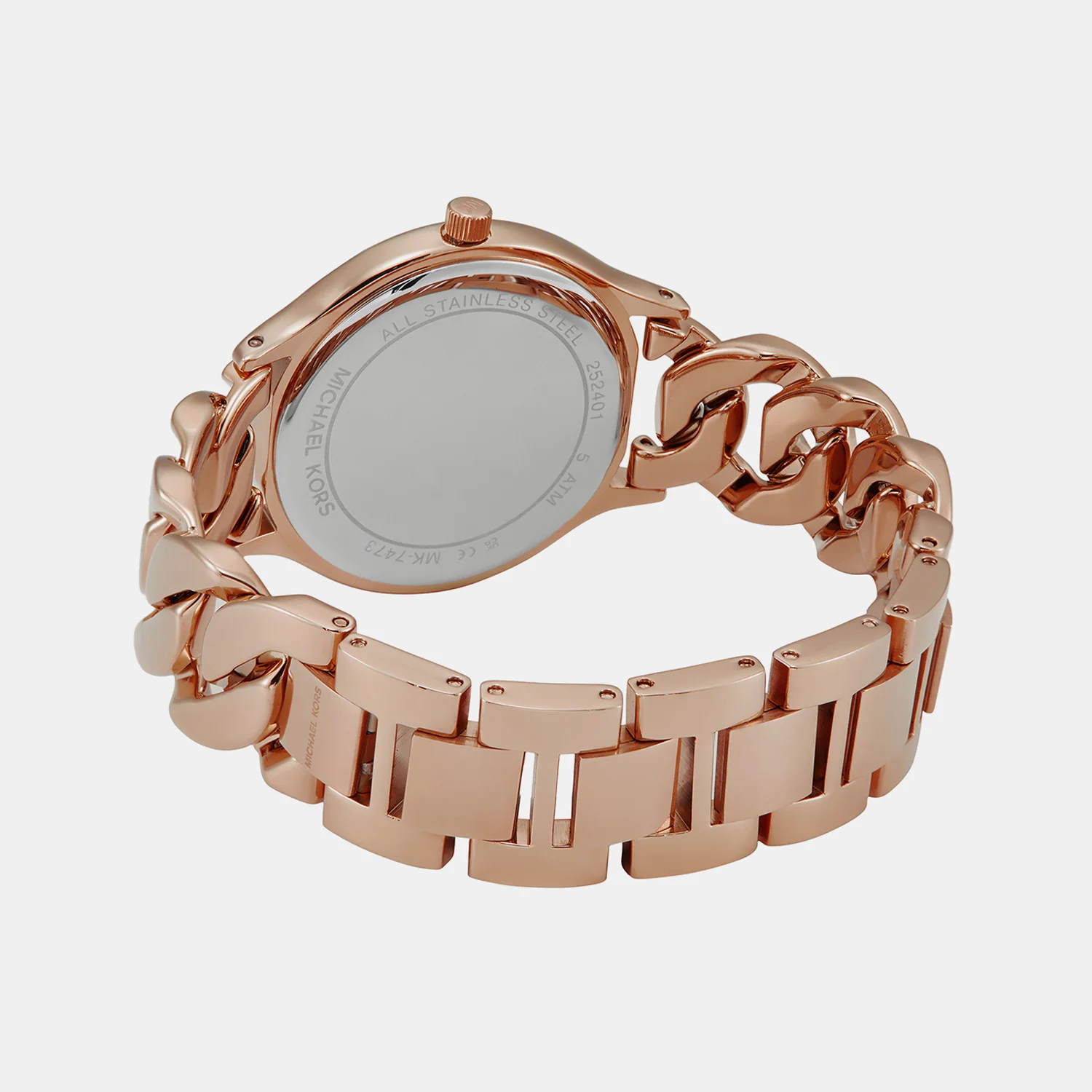 Runway Women Quartz White Dial Analog Stainless Steel Watch MK7473 - Image 5