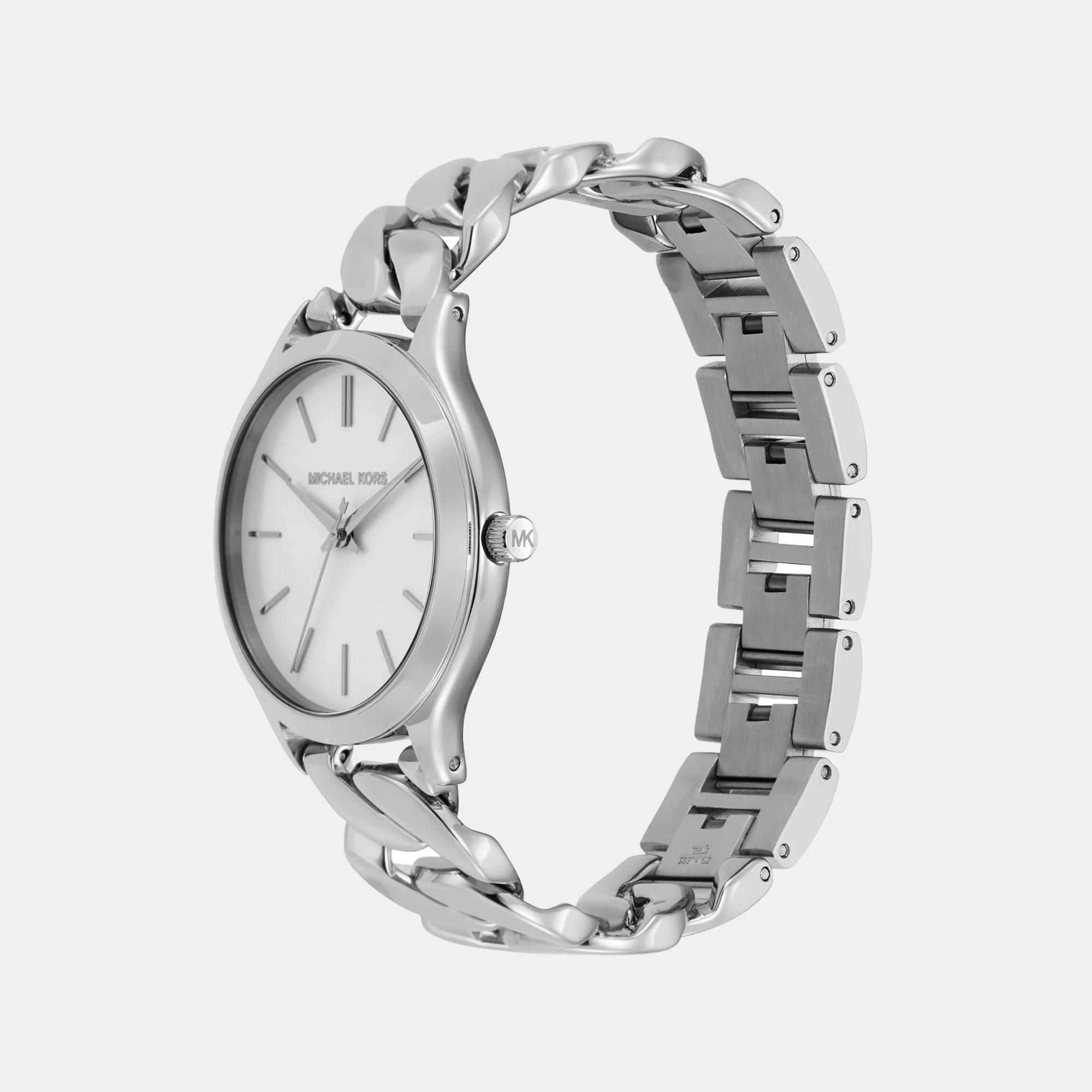 Runway Women Quartz White Dial Analog Stainless Steel Watch MK7474 - Image 5