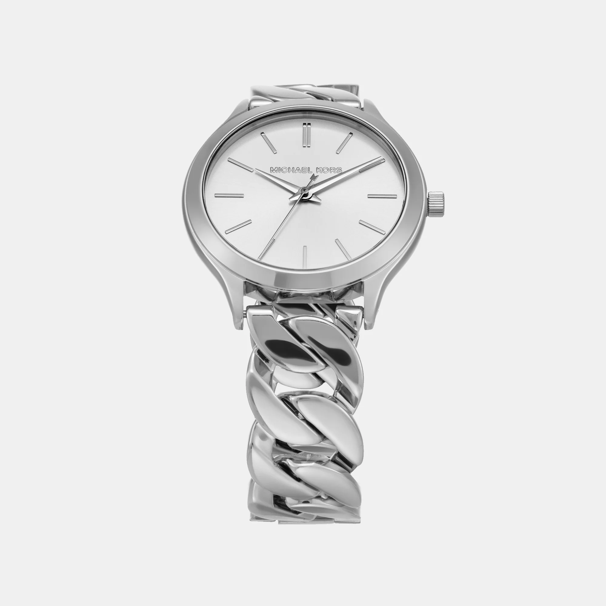 Runway Women Quartz White Dial Analog Stainless Steel Watch MK7474 - Image 6