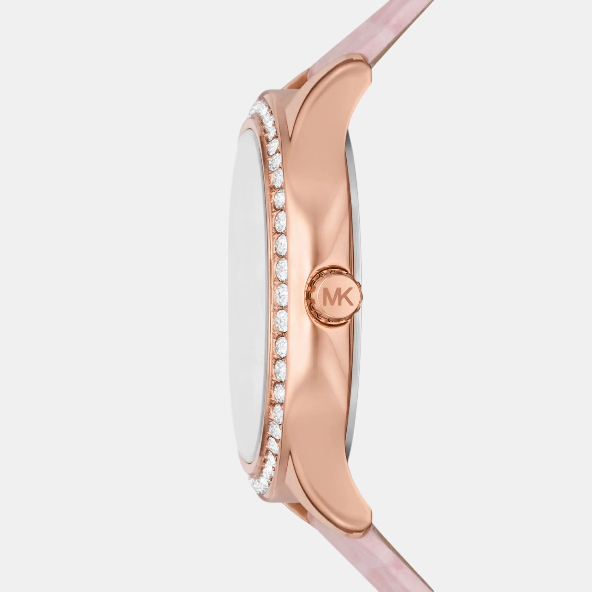 Sage Women Quartz Pink Dial Analog Leather Watch MK4820 - Image 2