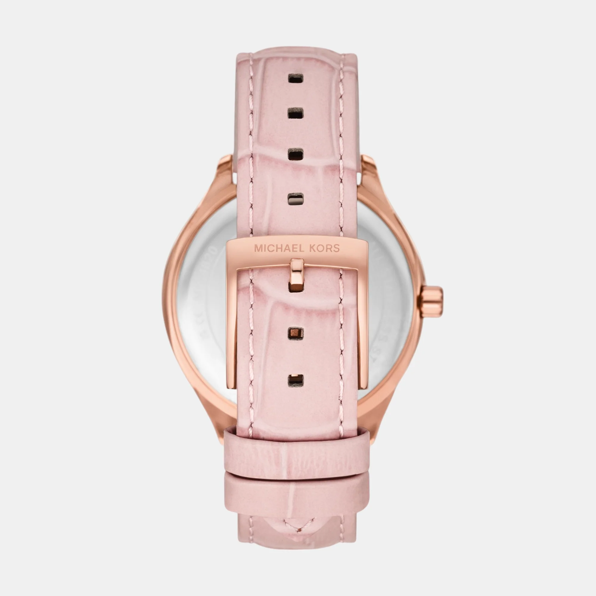 Sage Women Quartz Pink Dial Analog Leather Watch MK4820 - Image 3