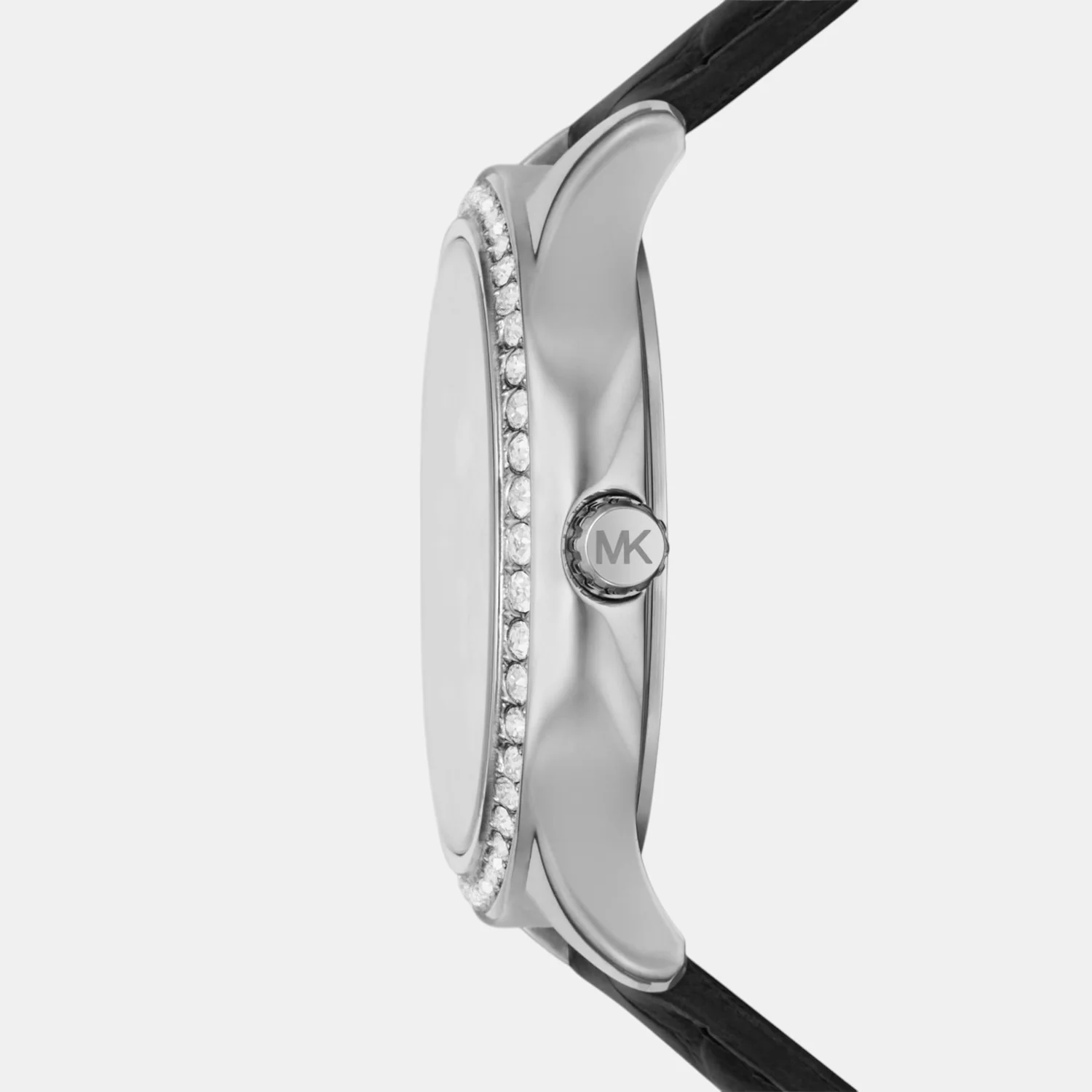 Sage Women Quartz Mother Of Pearl Dial Analog Leather Watch MK4821 - Image 2