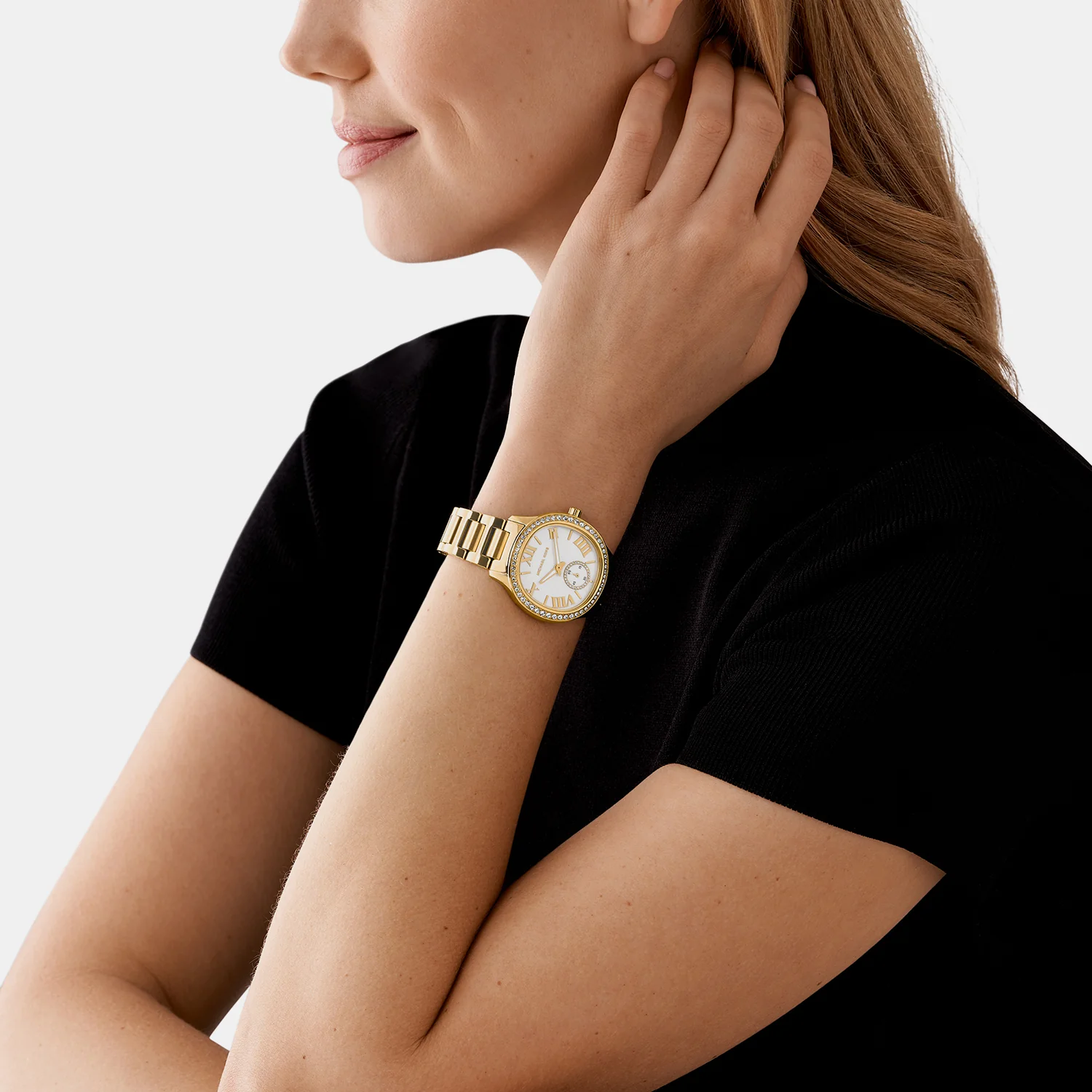 Sage Women Quartz White Dial Analog Stainless Steel Watch MK4805 - Image 6