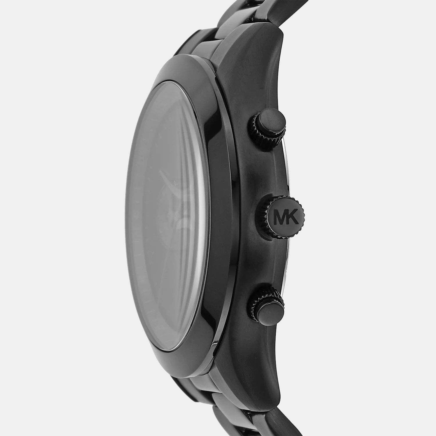Slim Runway Men Quartz Black Dial Chronograph Stainless Steel Watch MK8919 - Image 2