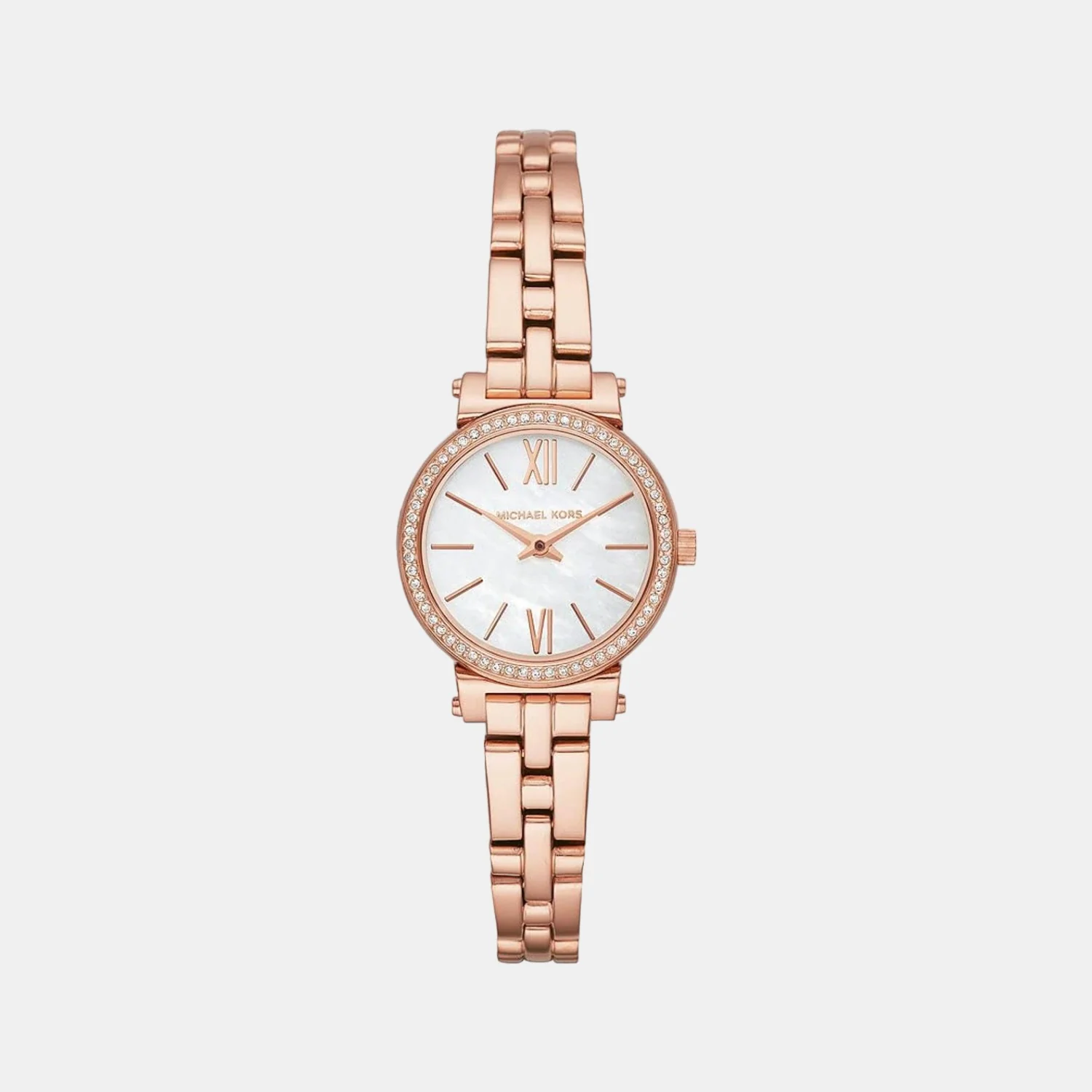 Sofie Women Quartz Mother Of Pearl Dial Analog Stainless Steel Watch MK3834