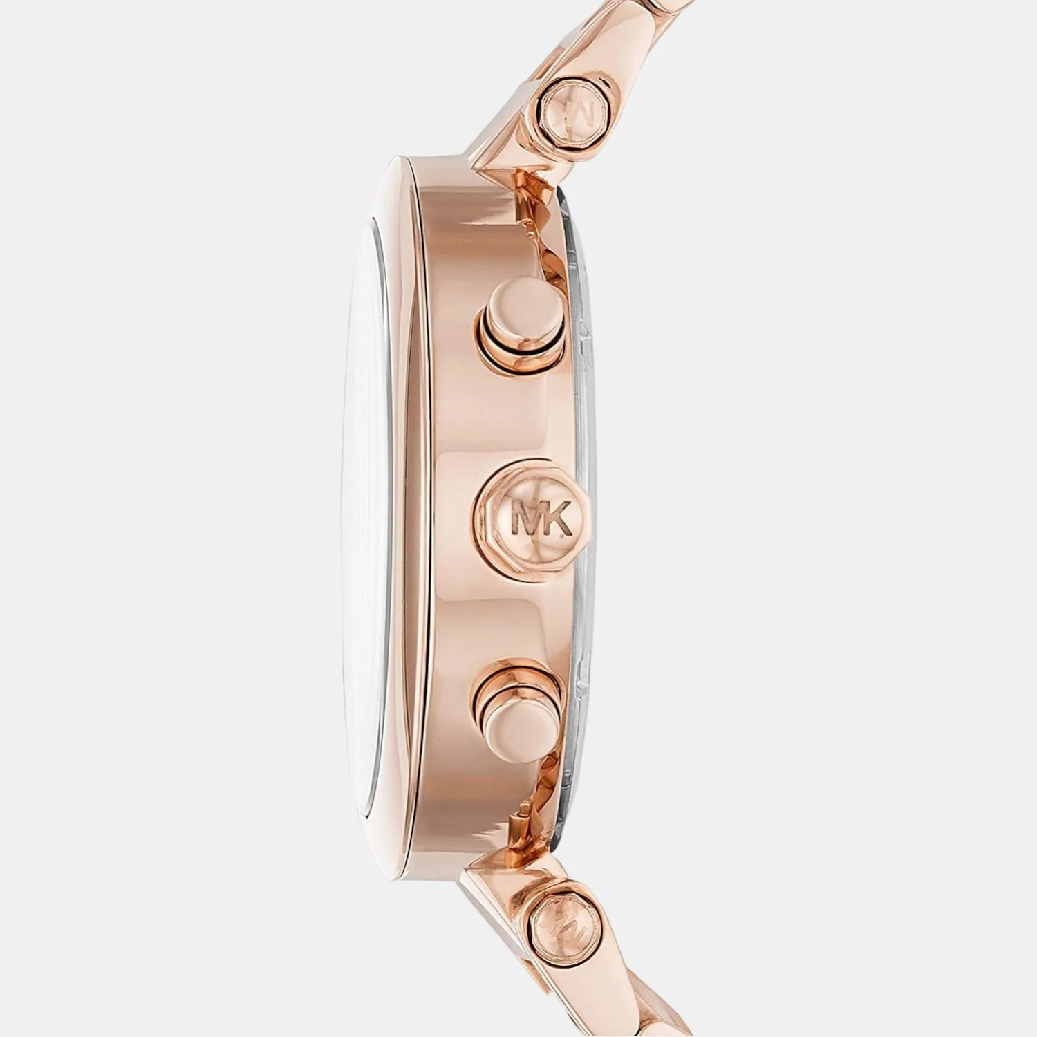 Sport Women Quartz Rose Gold Dial Chronograph Stainless Steel Watch MK5277 - Image 3