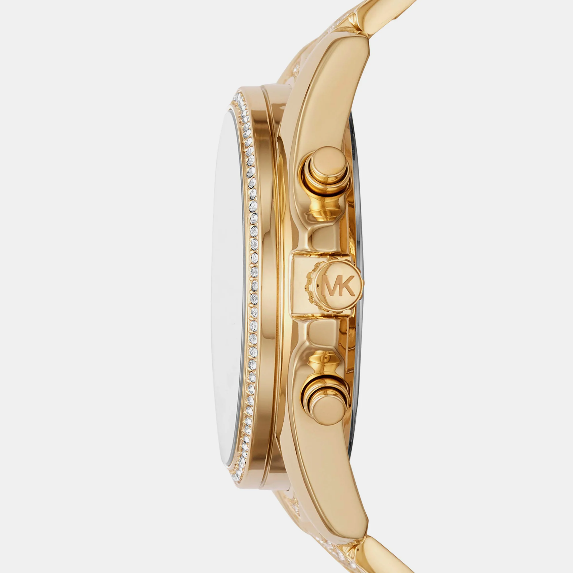 Whitney Women Quartz Gold Dial Chronograph Stainless Steel Watch MK6729 - Image 3