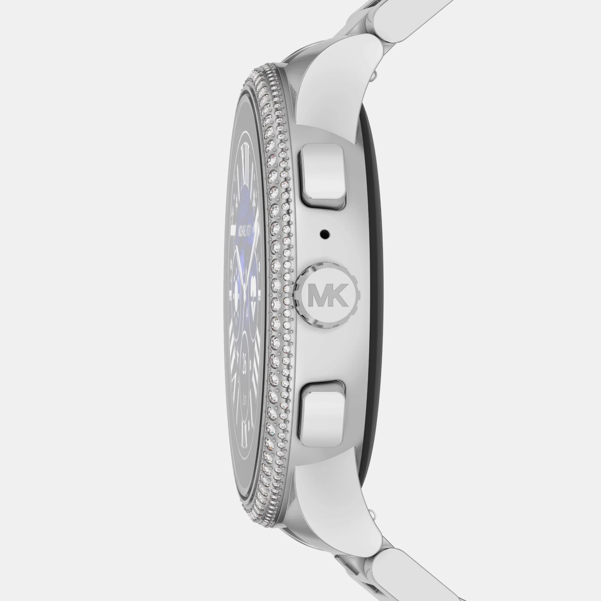 Women Processor Black Dial Digital Stainless Steel Watch MKT5143 - Image 2
