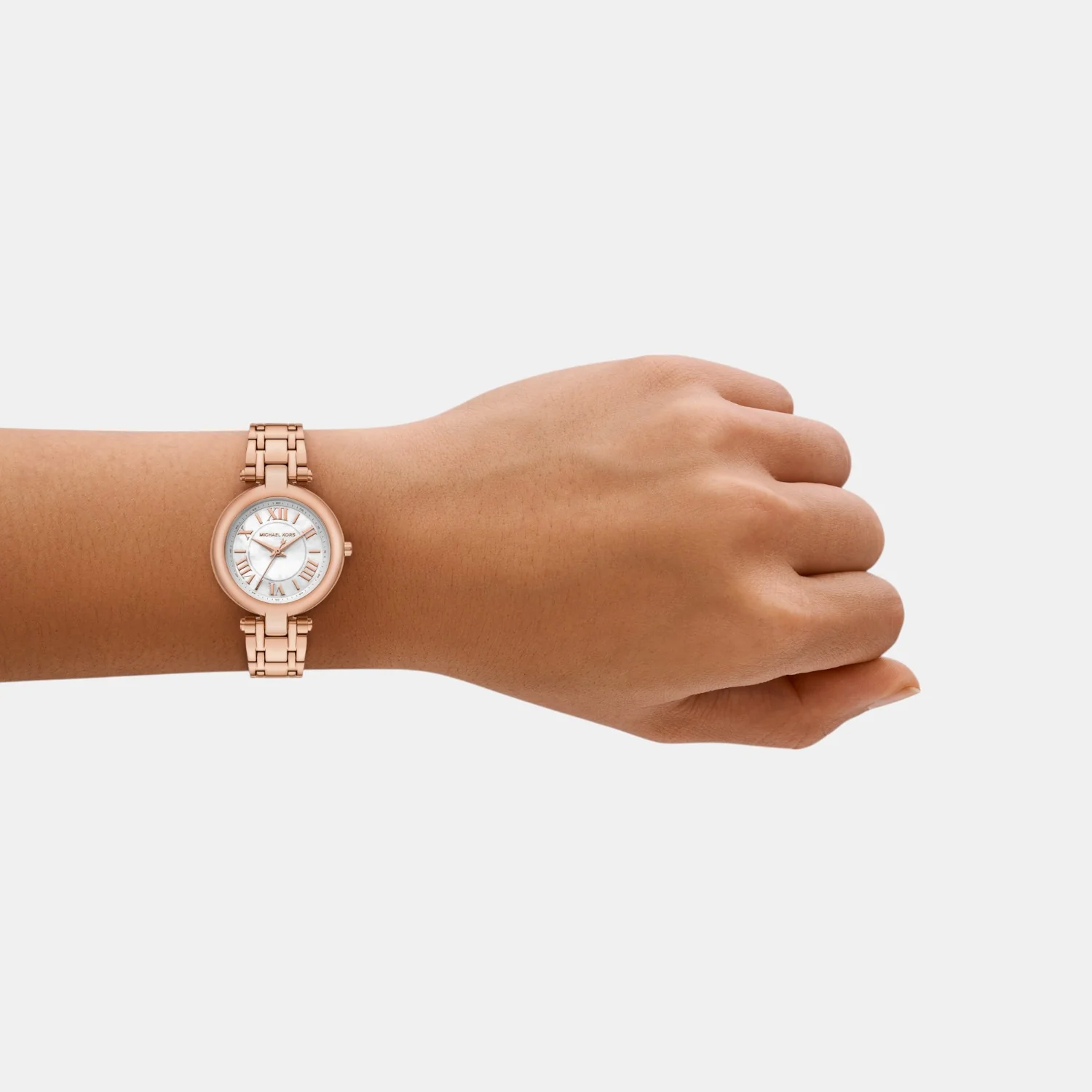 Women Quartz White Dial Analog Stainless Steel Watch MK4893 - Image 5