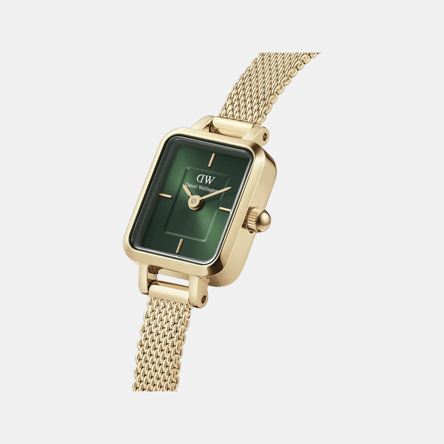 Micro Collection Women Quartz Emerald Dial Analog Stainless Steel Watch DW00100653 - Image 2