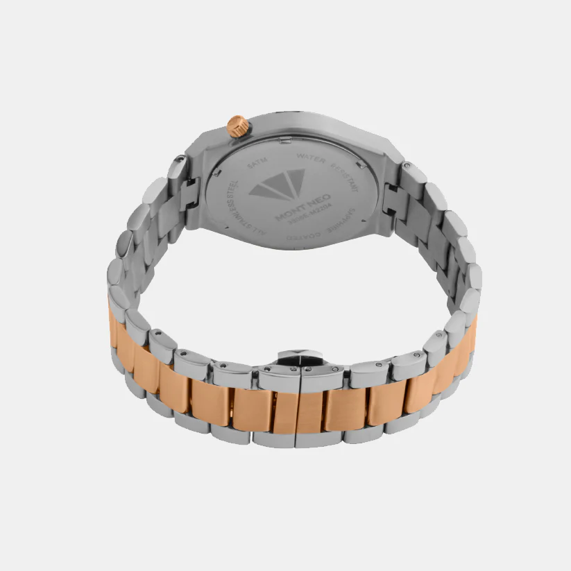 Men Quartz Black Dial Analog Metal Watch 3506E-M1304 - Image 5