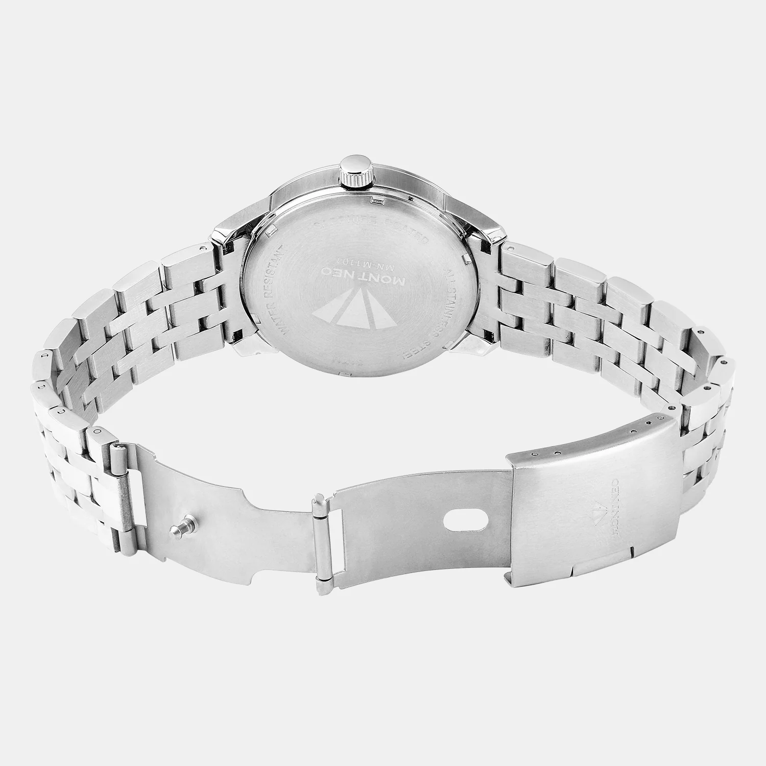 Men Quartz Black Dial Analog Metal Watch 7019E-M1104 - Image 4