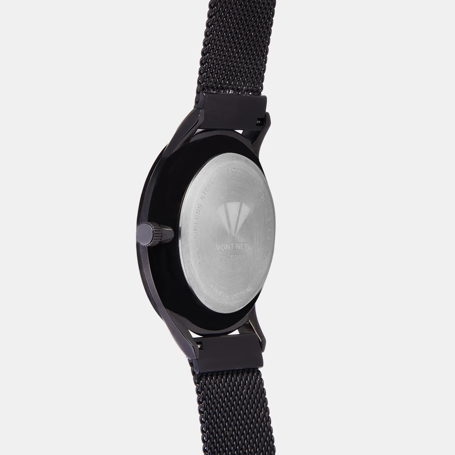 Men Quartz Black Dial Multi-Function Mesh Watch 7001M-E4404-01 - Image 4