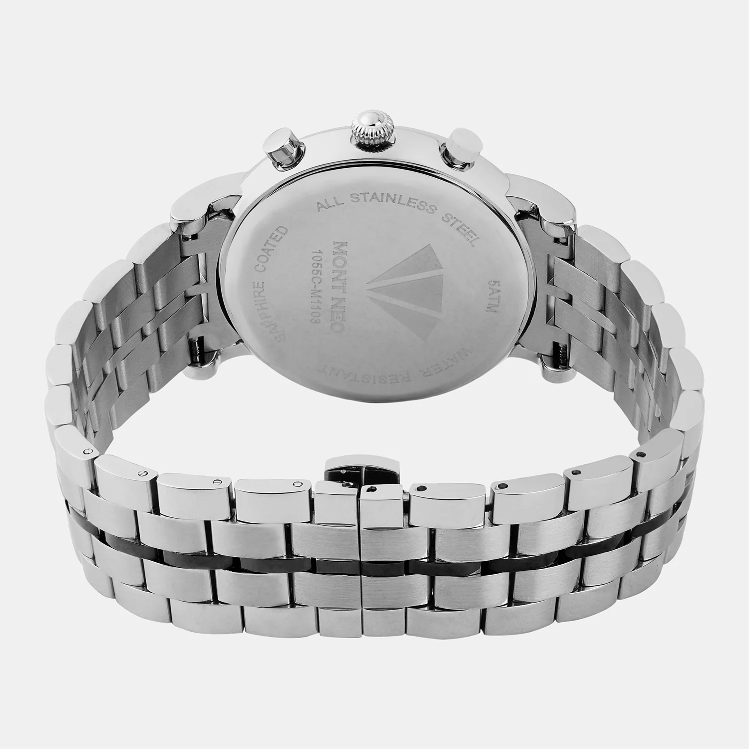 Men Quartz Black Dial Multi-Function Metal Watch 1055C-M1404 - Image 5