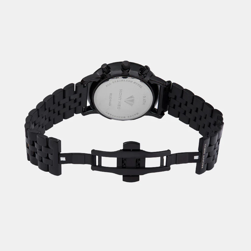 Men Quartz Black Dial Multi-Function Metal Watch 8012C-M4404 - Image 6