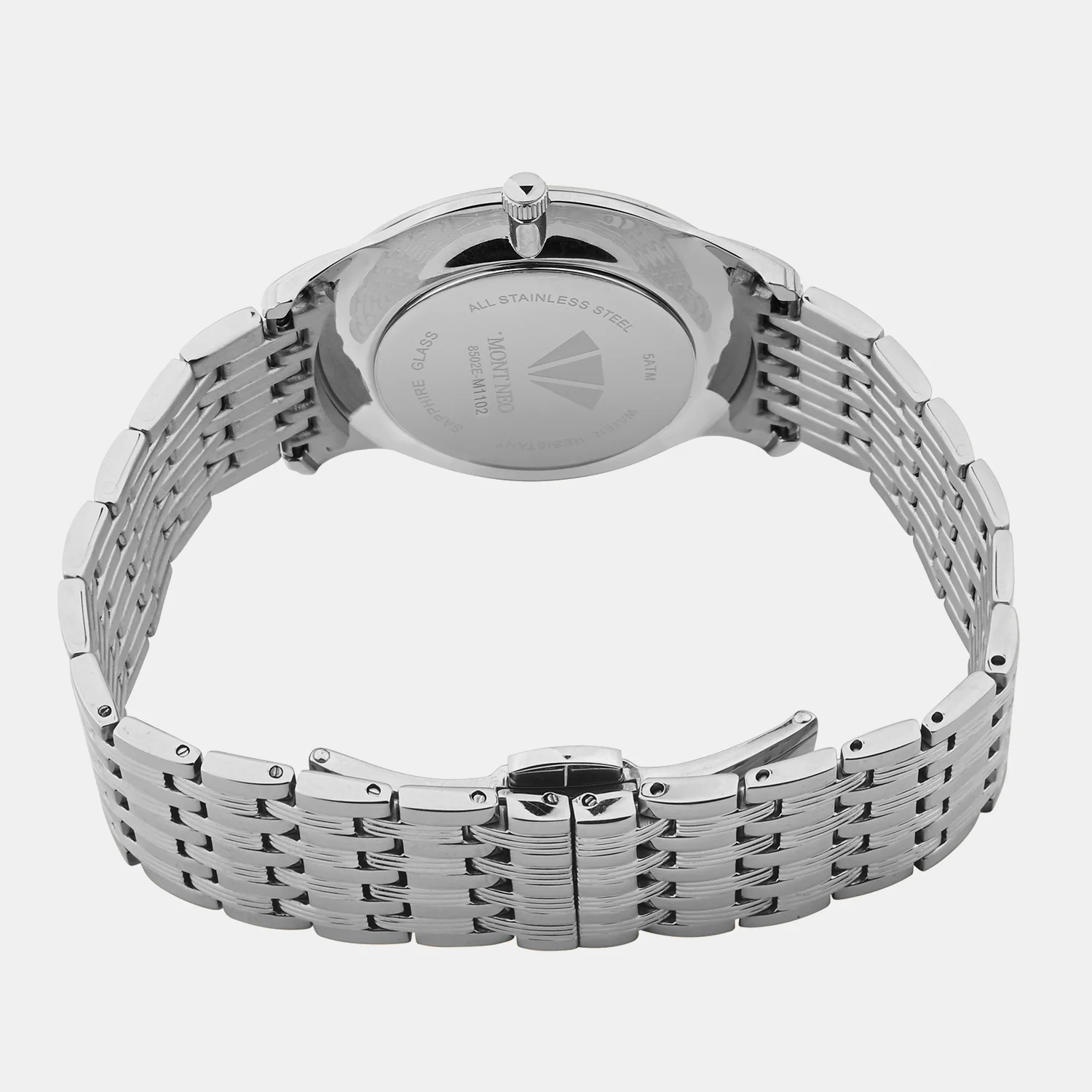 Men Quartz Green Dial Analog Metal Watch 8502E-M1102 - Image 3