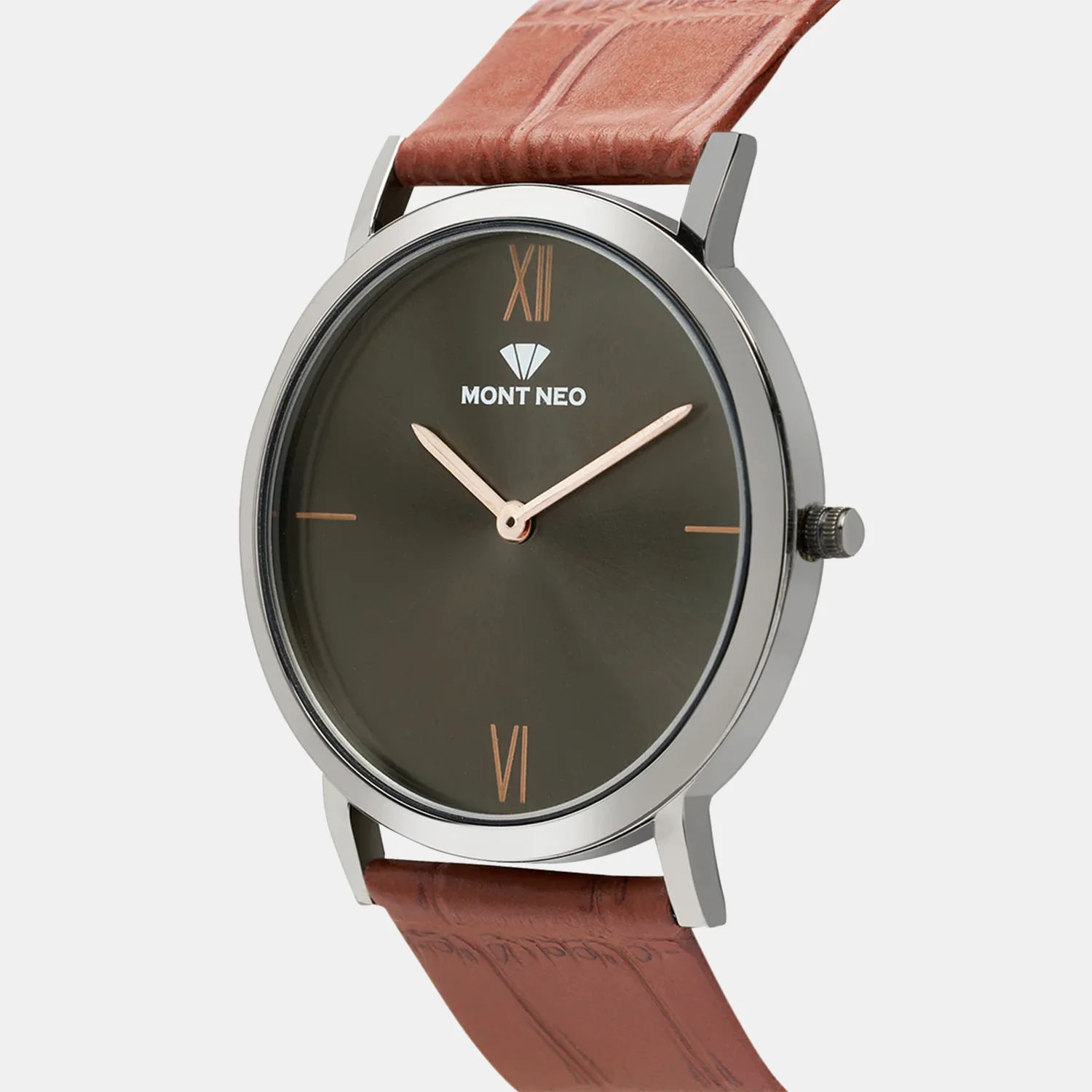Men Quartz Gun Dial Analog Leather Watch 8011B-L8816 - Image 2