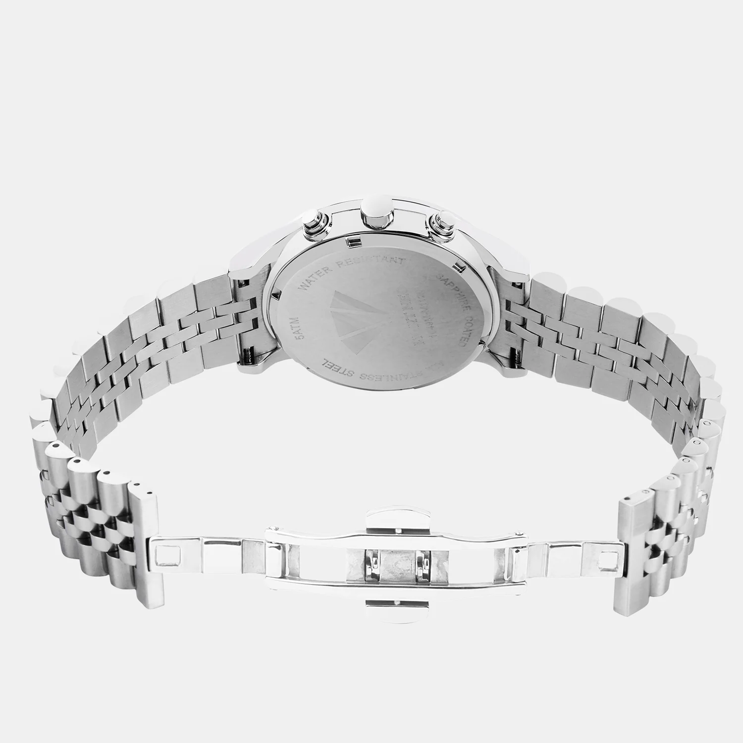 Men Quartz Light Blue Dial Multi-Function Metal Watch 1049M-M1120 - Image 6
