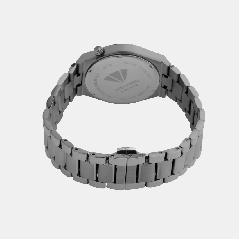 Men Quartz Maroon Dial Analog Metal Watch 3506E-M8812 - Image 5