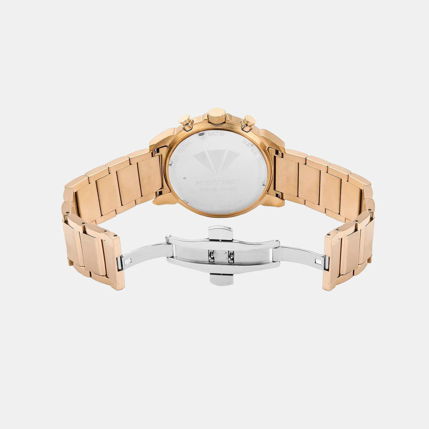 Men Quartz Rose Gold Dial Multi-Function Metal Watch 1058M-M3307 - Image 5