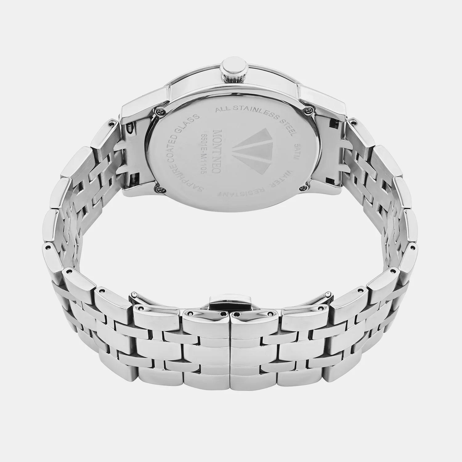 Men Quartz Silver Dial Analog Metal Watch 8501E-M1105 - Image 3