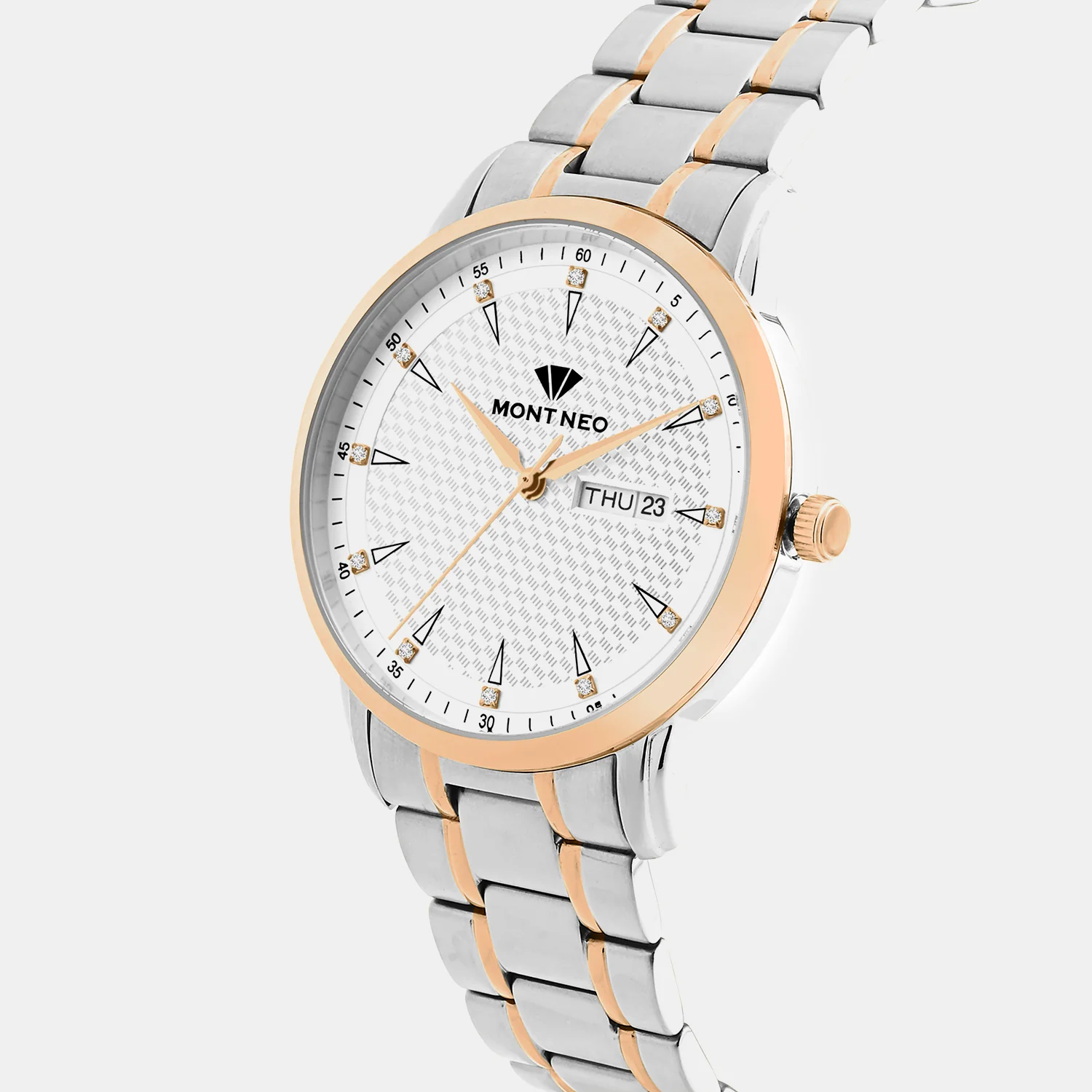 Men Quartz Silver Dial Analog Metal Watch G8505D-M1303 - Image 2