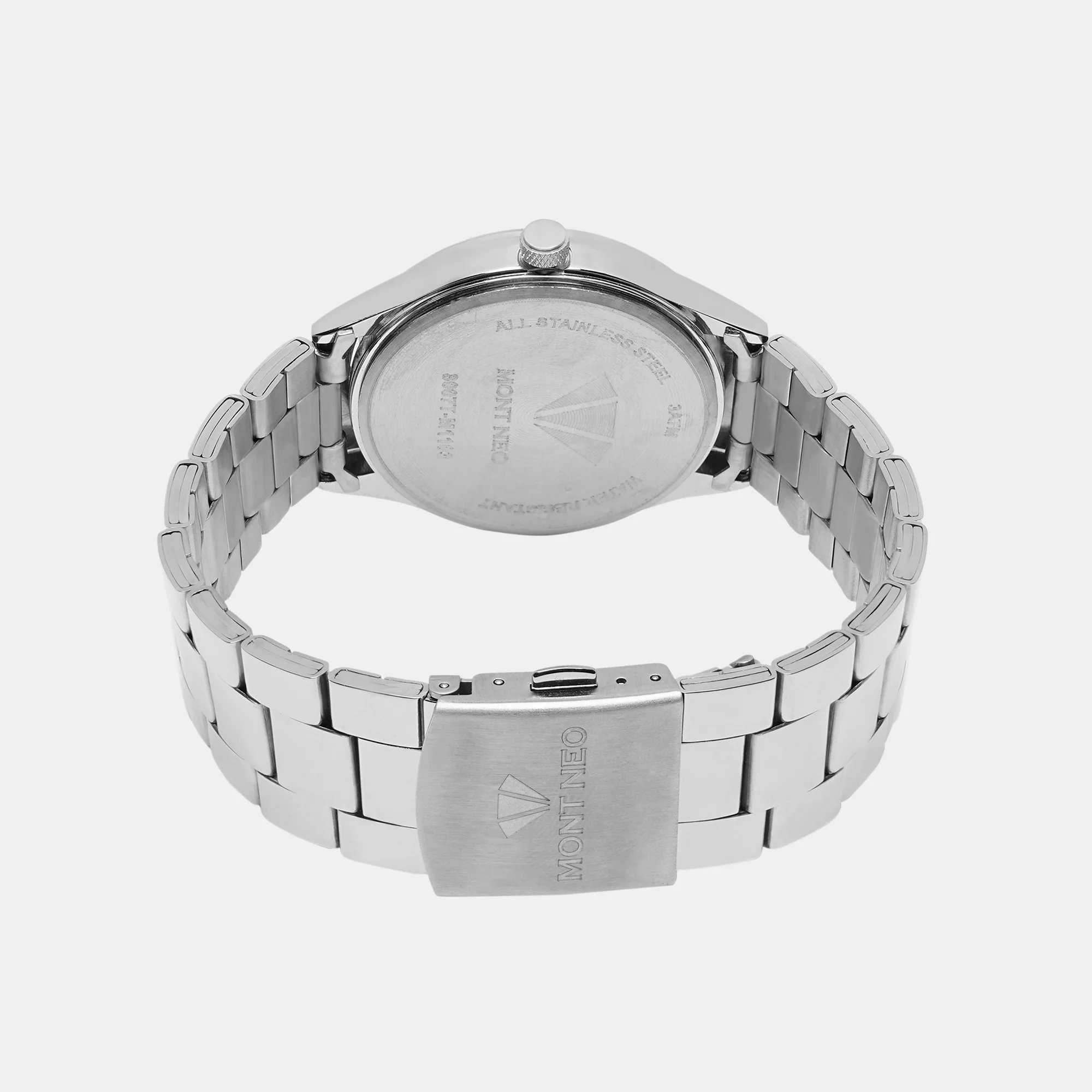 Men Quartz Silver Dial Analog Stainless Steel Watch 8007T-M1103 - Image 5