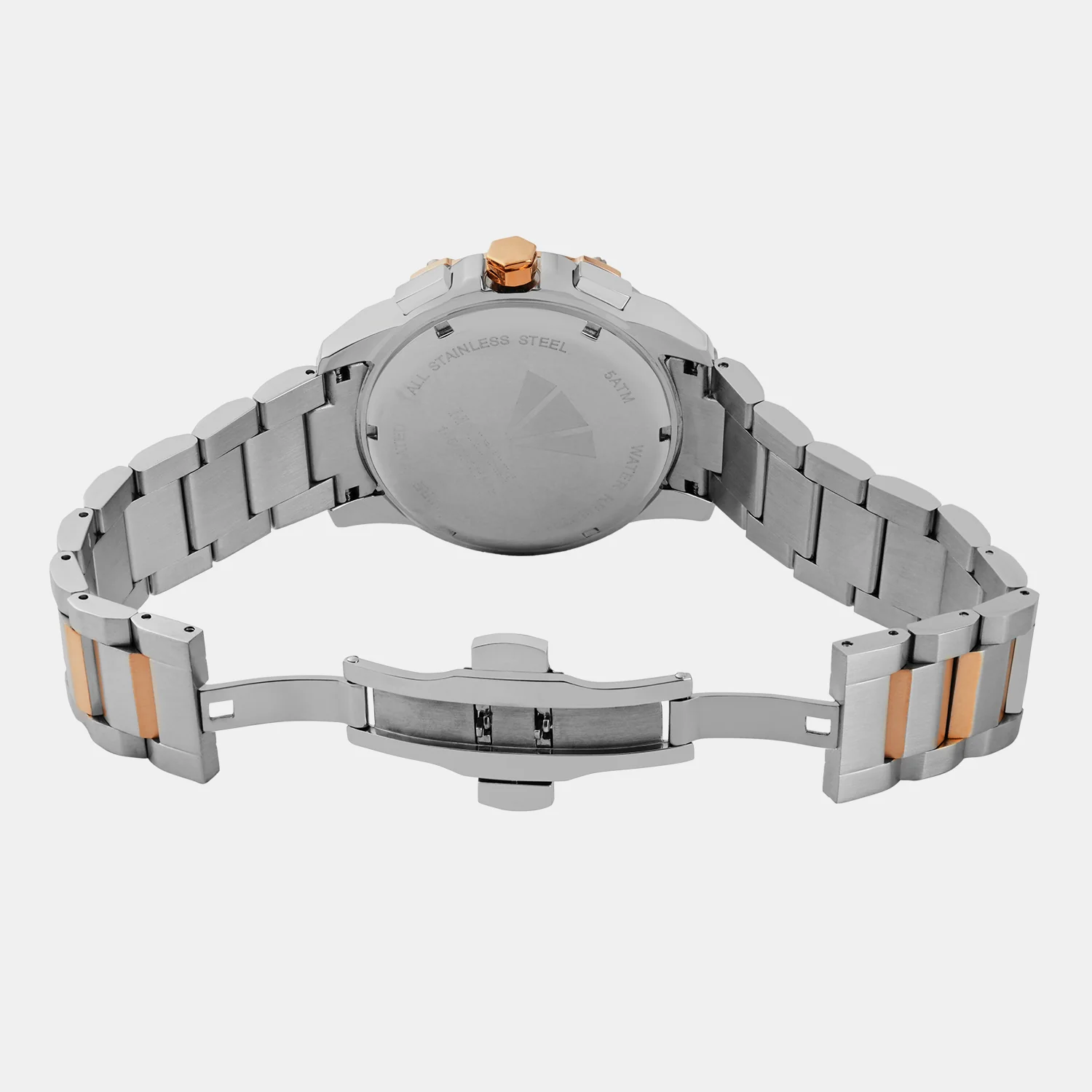 Men Quartz Silver Dial Multi-Function Metal Watch 1050M-M1303 - Image 6