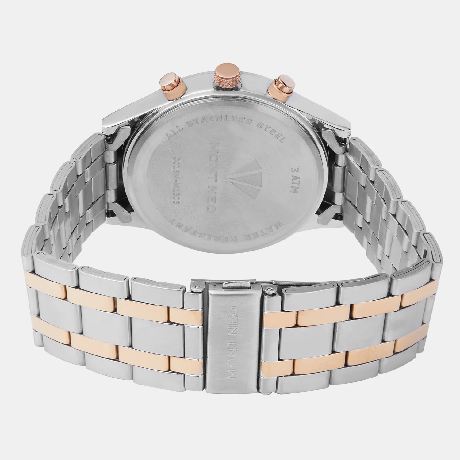 Men Quartz Silver Dial Multi-Function Metal Watch 8018M-M1303 - Image 6